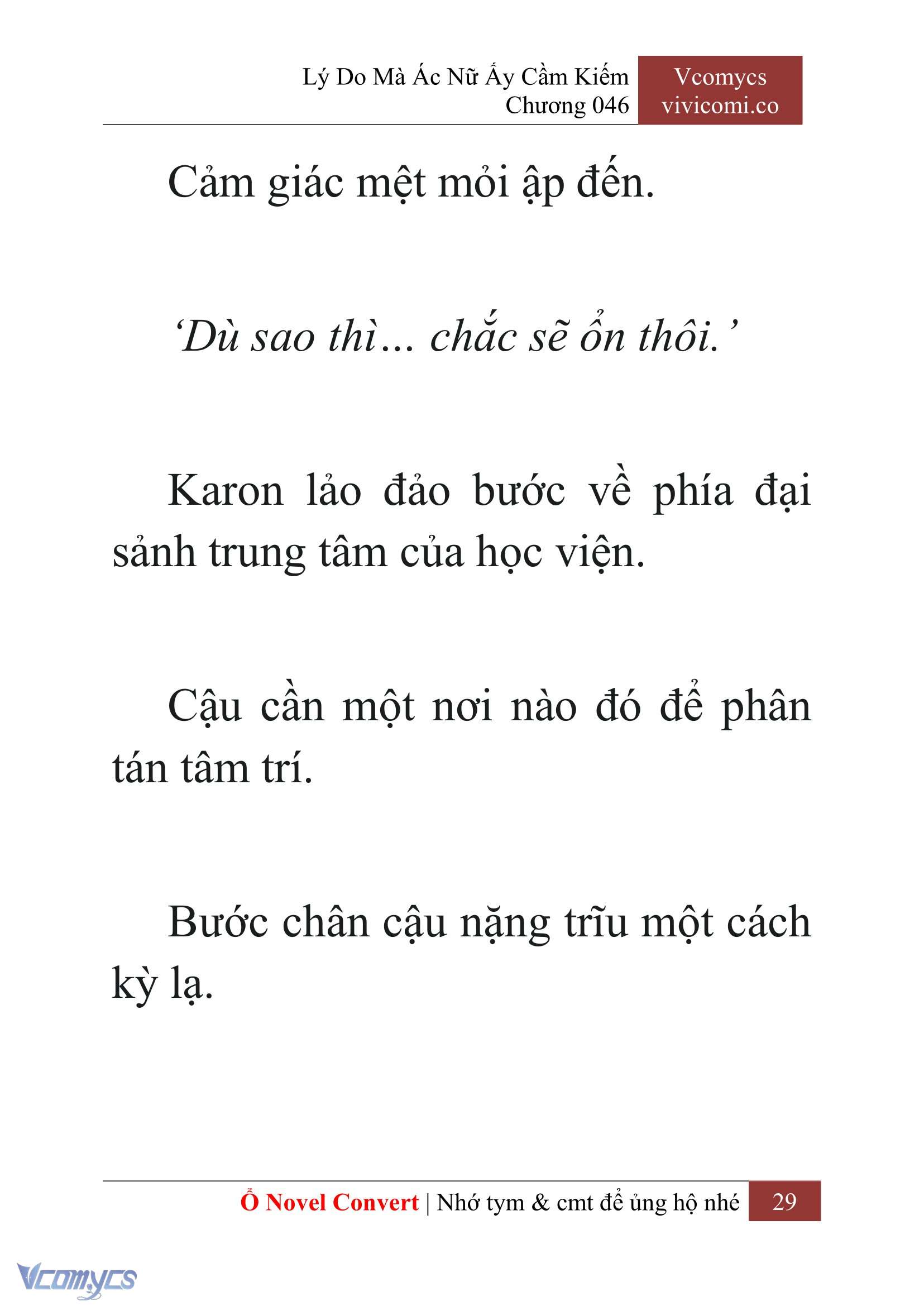 [Novel] Lý Do Mà Ác Nữ Ấy Cầm Kiếm Chap 46 - Next Chap 47