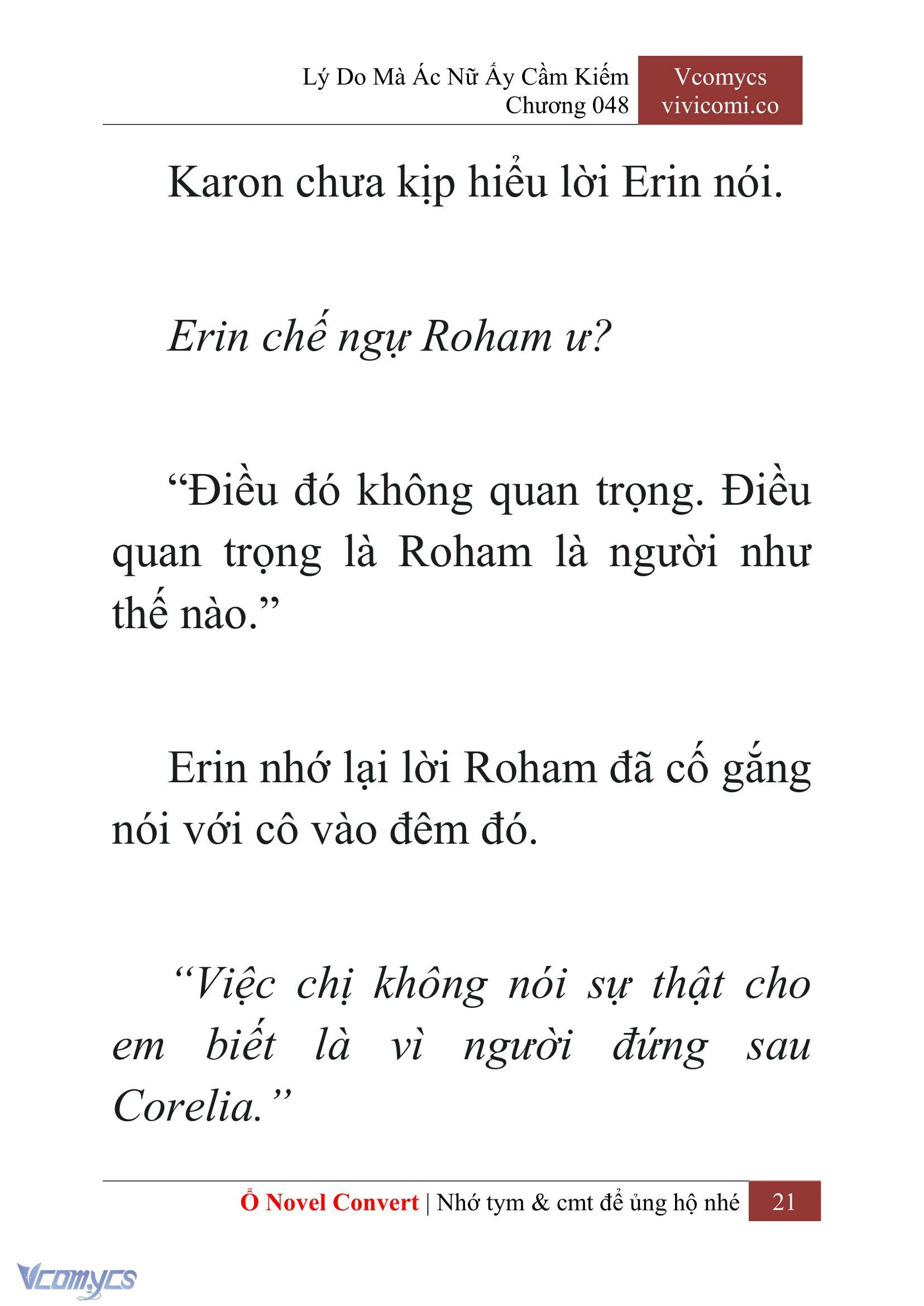 [Novel] Lý Do Mà Ác Nữ Ấy Cầm Kiếm Chap 48 - Next Chap 49