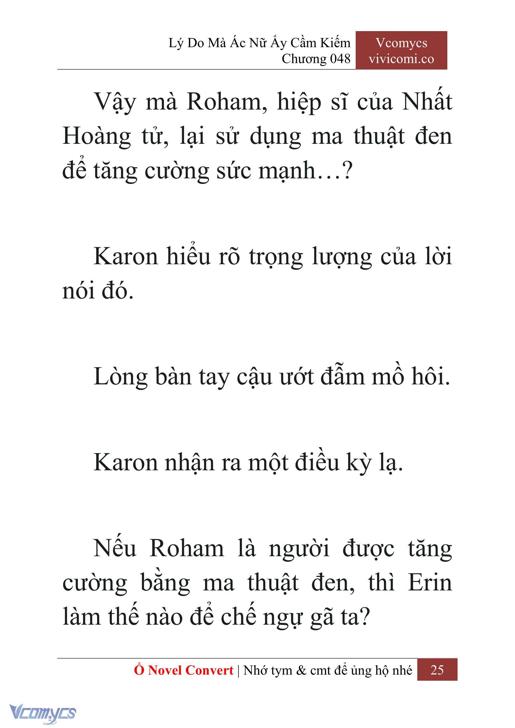 [Novel] Lý Do Mà Ác Nữ Ấy Cầm Kiếm Chap 48 - Next Chap 49