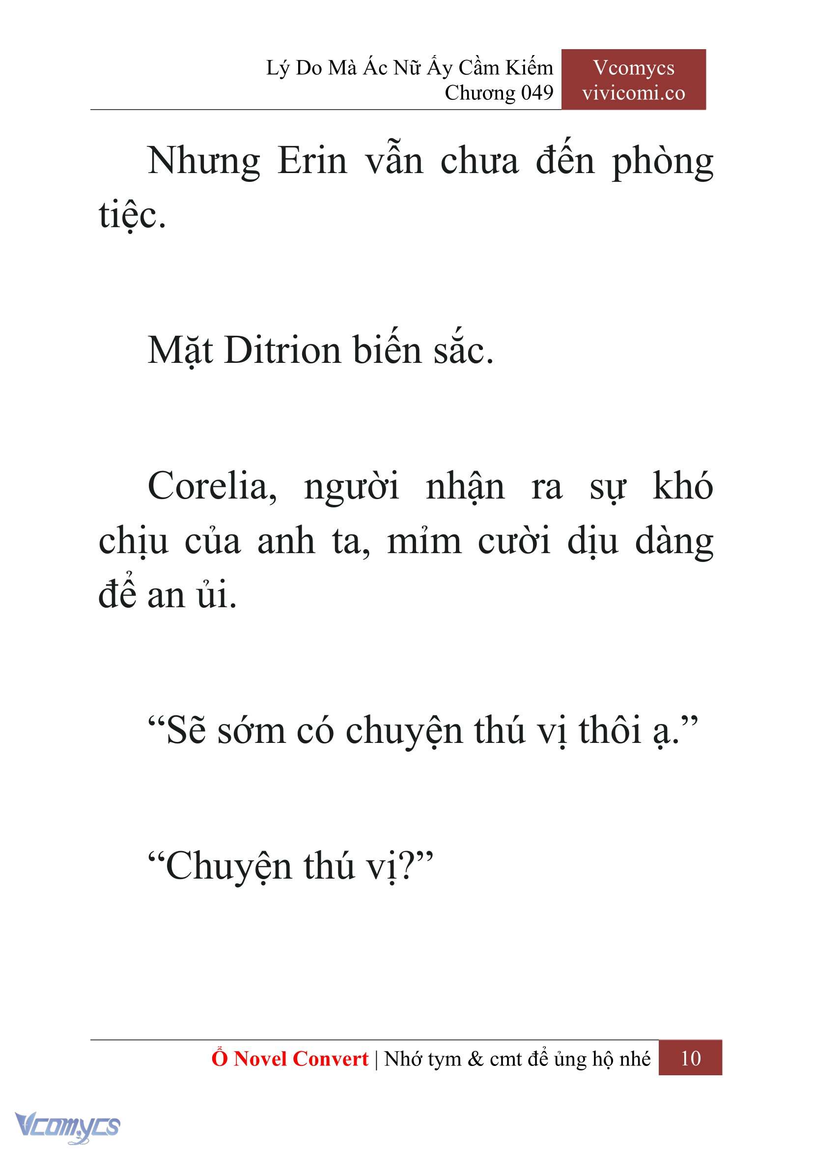 [Novel] Lý Do Mà Ác Nữ Ấy Cầm Kiếm Chap 49 - Next Chap 50