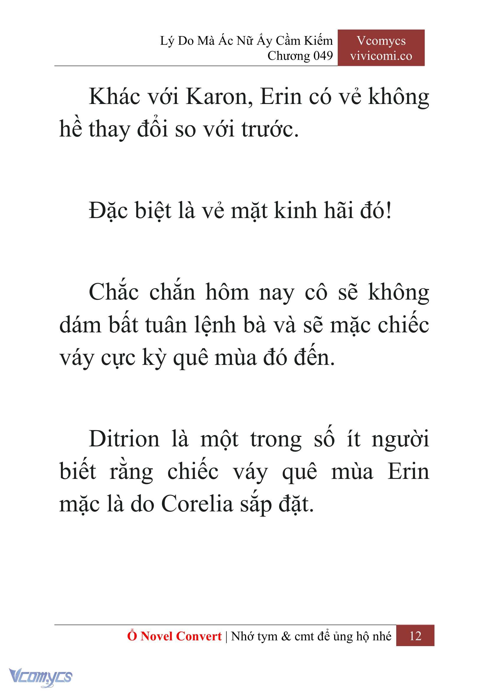[Novel] Lý Do Mà Ác Nữ Ấy Cầm Kiếm Chap 49 - Next Chap 50