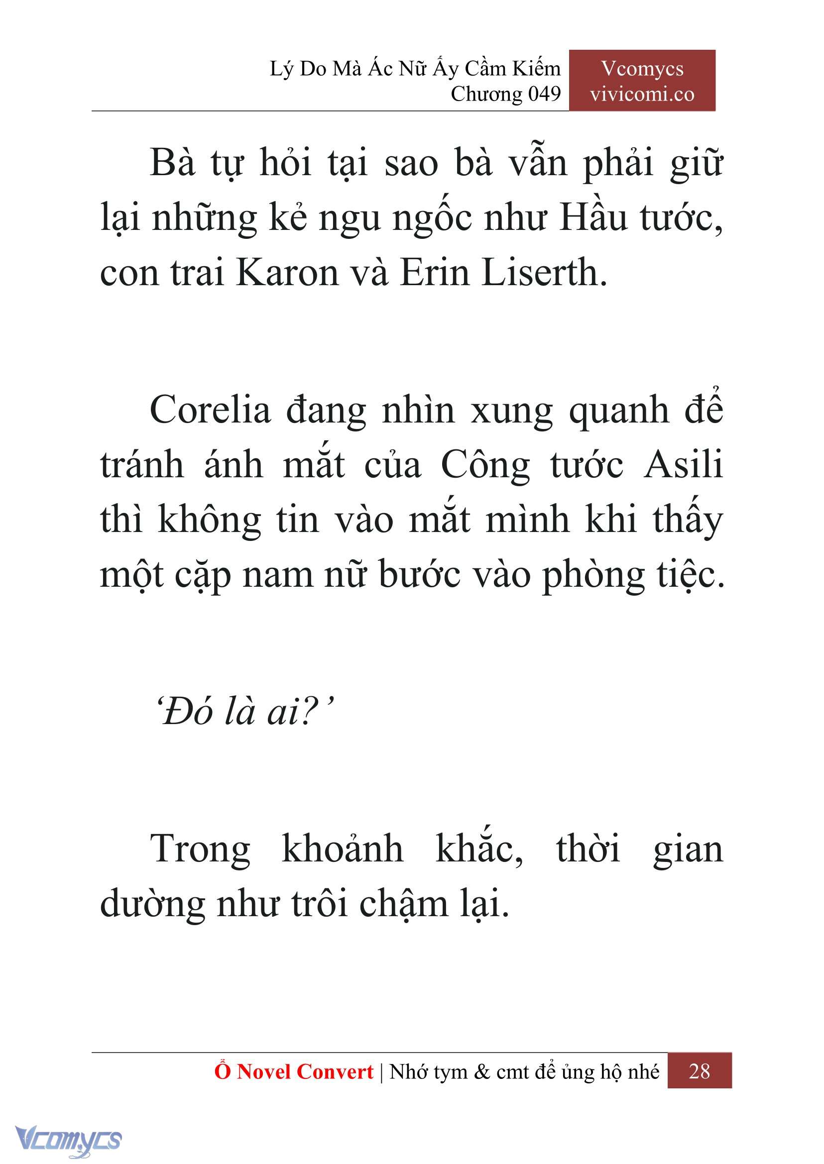 [Novel] Lý Do Mà Ác Nữ Ấy Cầm Kiếm Chap 49 - Next Chap 50