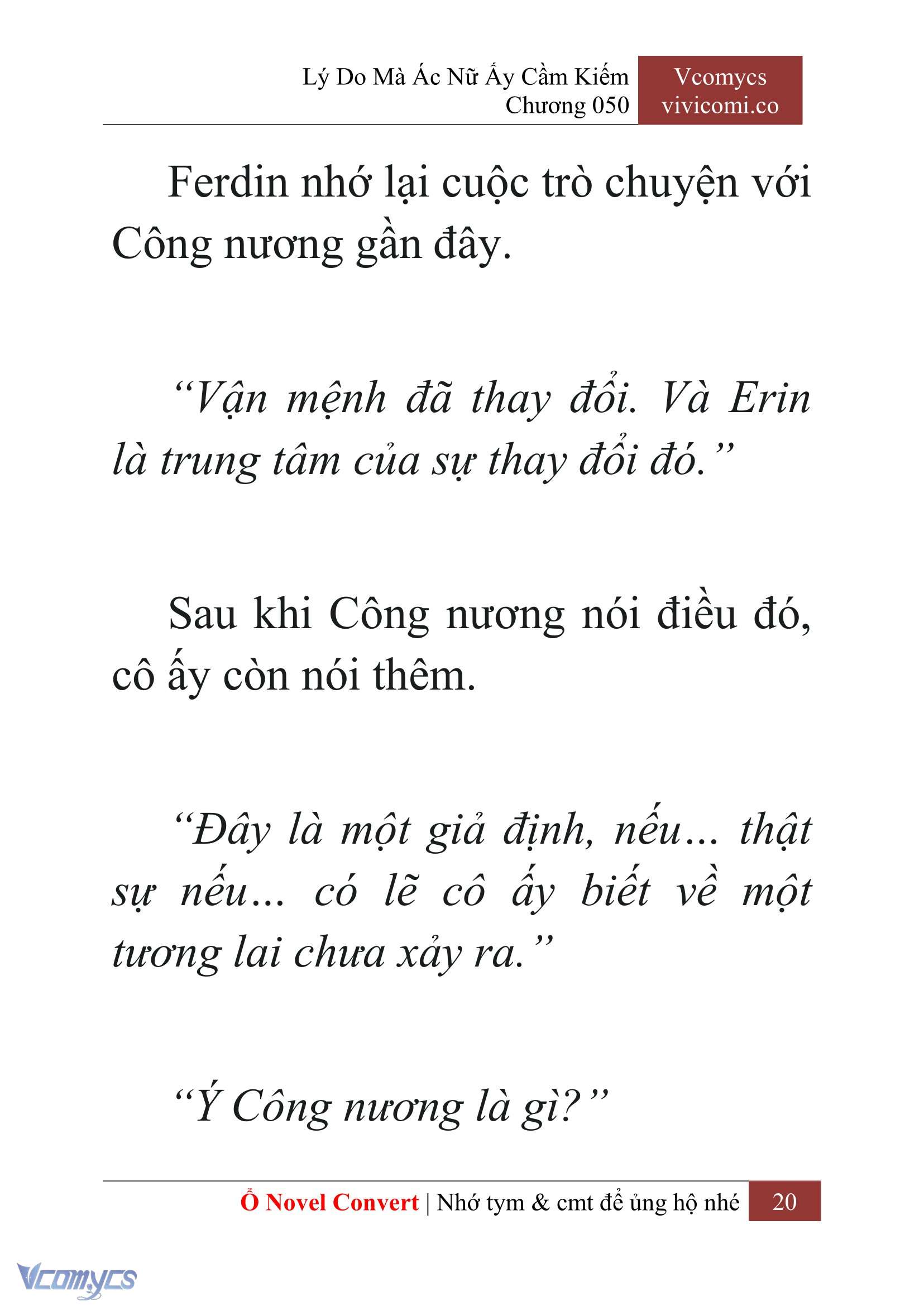 [Novel] Lý Do Mà Ác Nữ Ấy Cầm Kiếm Chap 50 - Next Chap 51