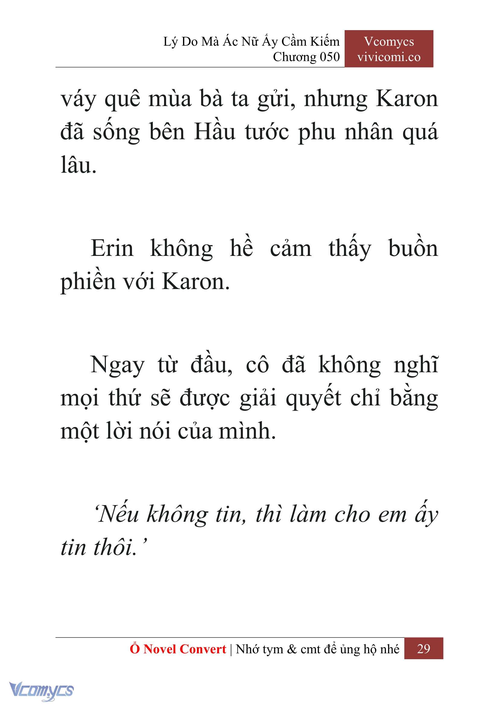 [Novel] Lý Do Mà Ác Nữ Ấy Cầm Kiếm Chap 50 - Next Chap 51