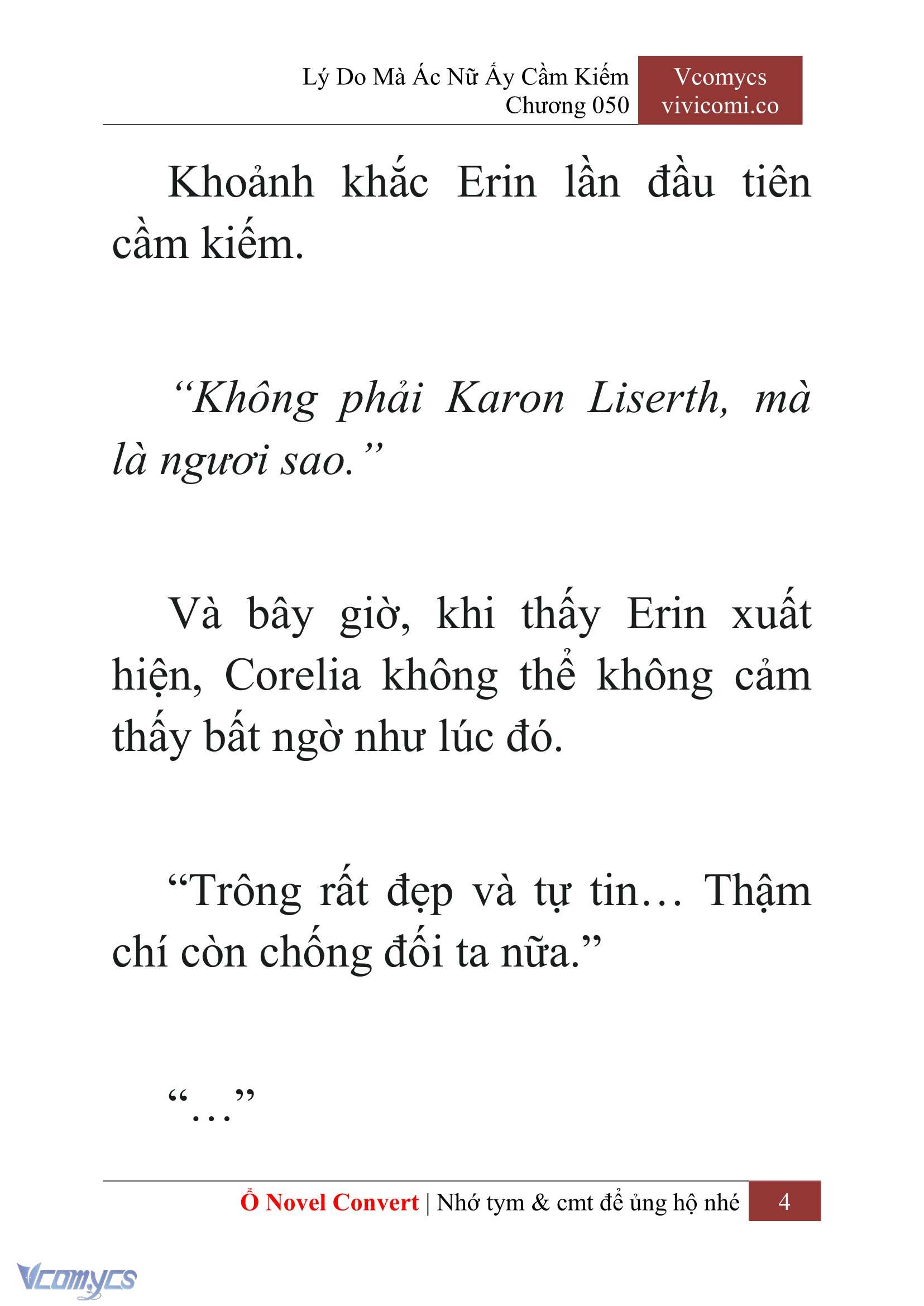 [Novel] Lý Do Mà Ác Nữ Ấy Cầm Kiếm Chap 50 - Next Chap 51
