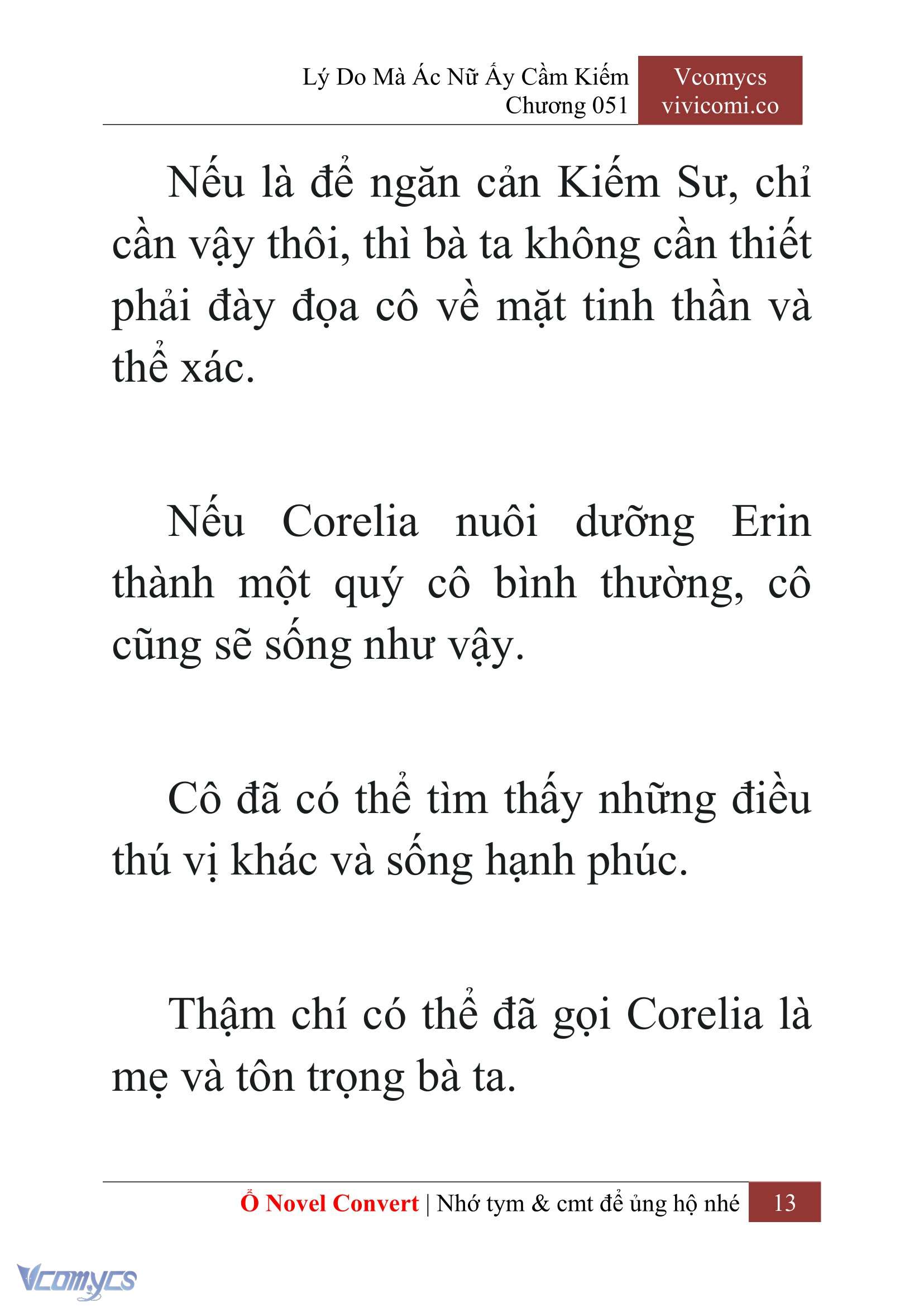 [Novel] Lý Do Mà Ác Nữ Ấy Cầm Kiếm Chap 51 - Next Chap 52