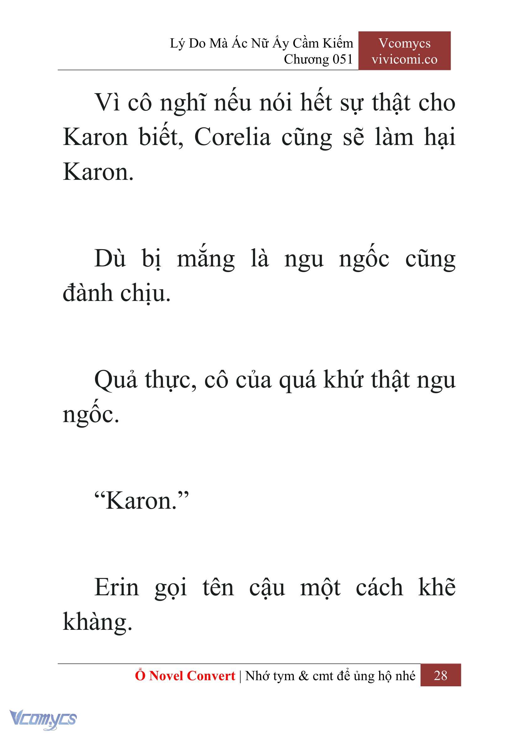 [Novel] Lý Do Mà Ác Nữ Ấy Cầm Kiếm Chap 51 - Next Chap 52