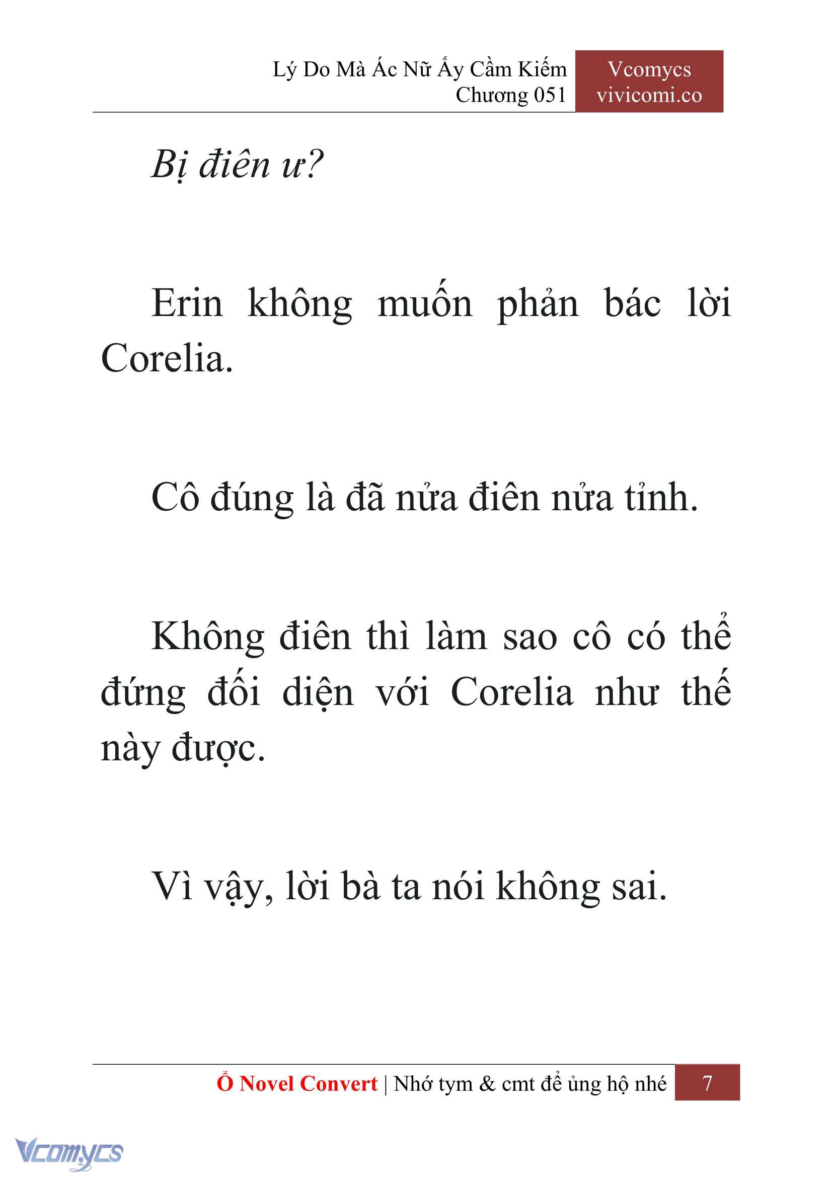 [Novel] Lý Do Mà Ác Nữ Ấy Cầm Kiếm Chap 51 - Next Chap 52