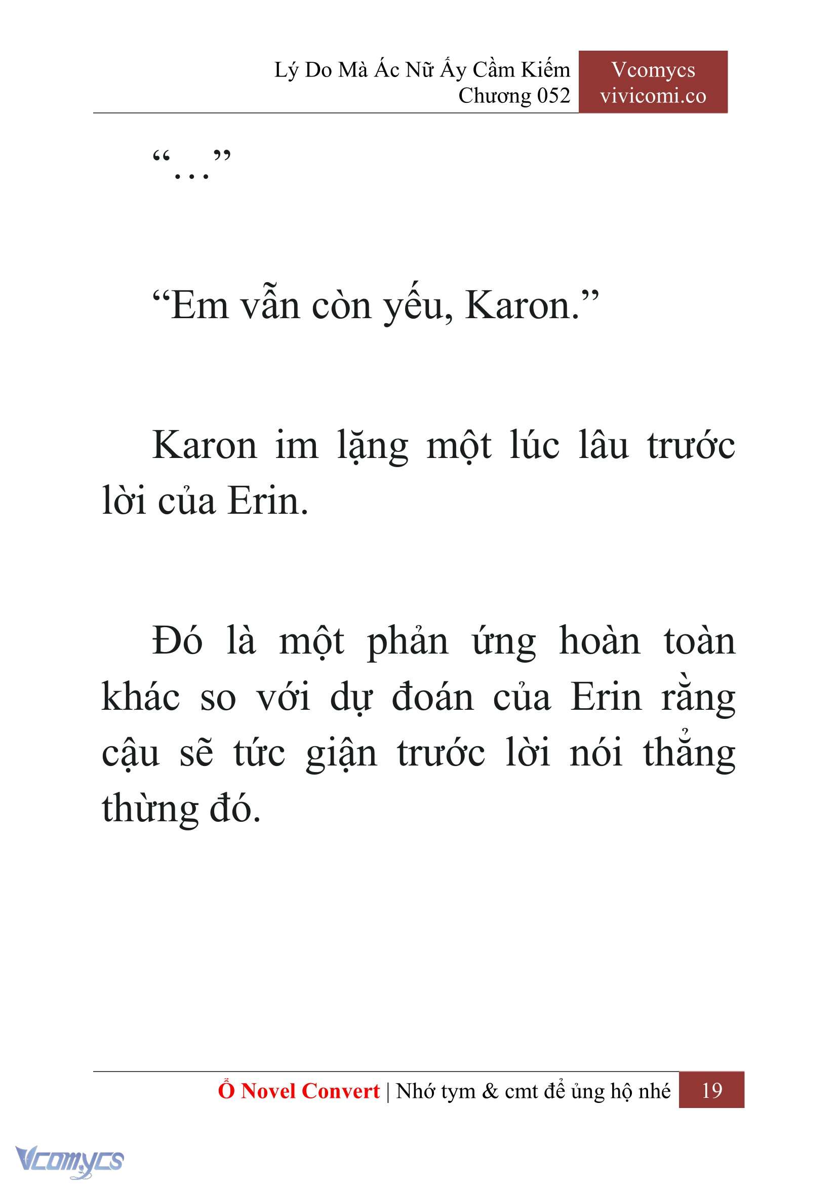 [Novel] Lý Do Mà Ác Nữ Ấy Cầm Kiếm Chap 52 - Next Chap 53
