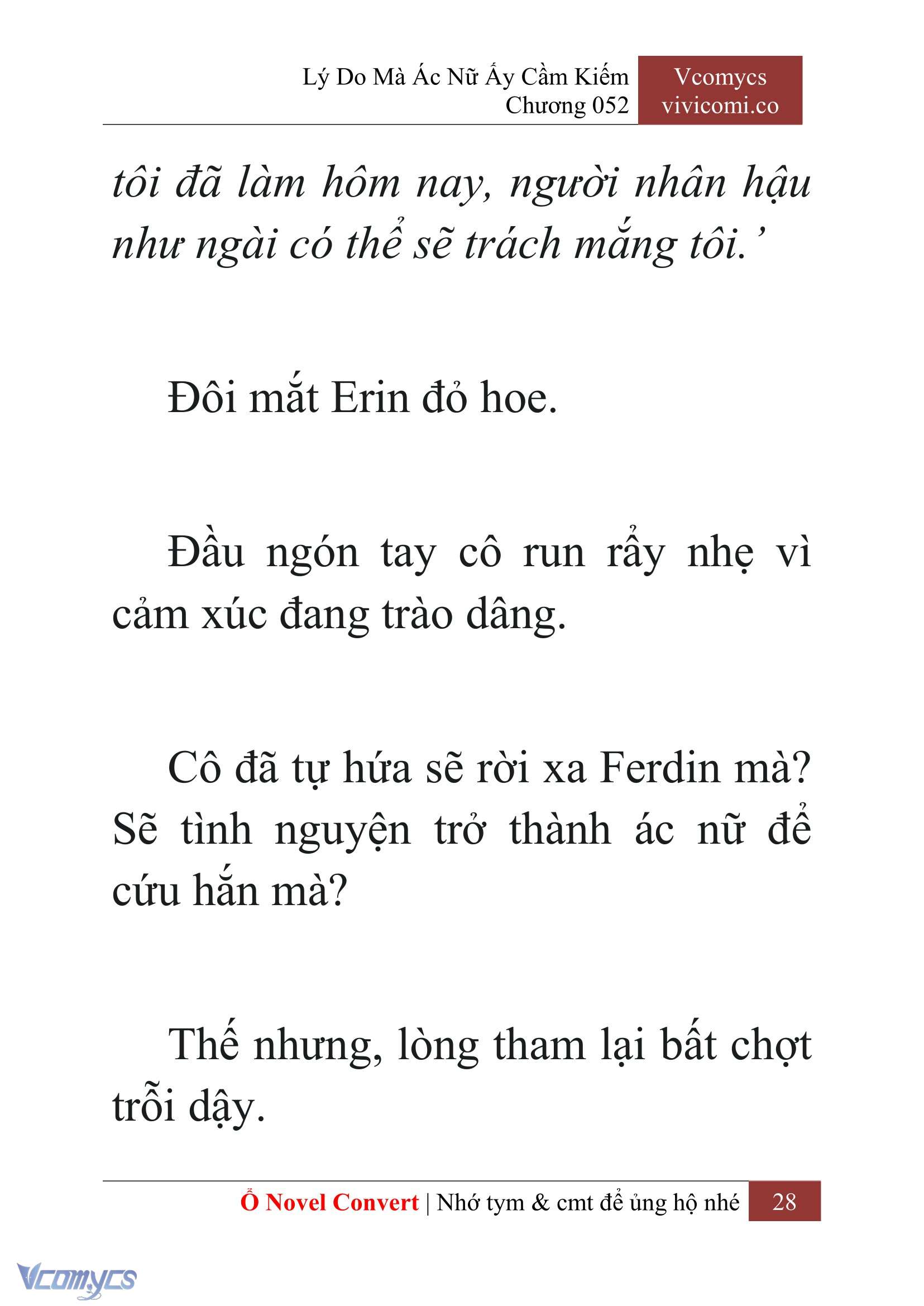 [Novel] Lý Do Mà Ác Nữ Ấy Cầm Kiếm Chap 52 - Next Chap 53