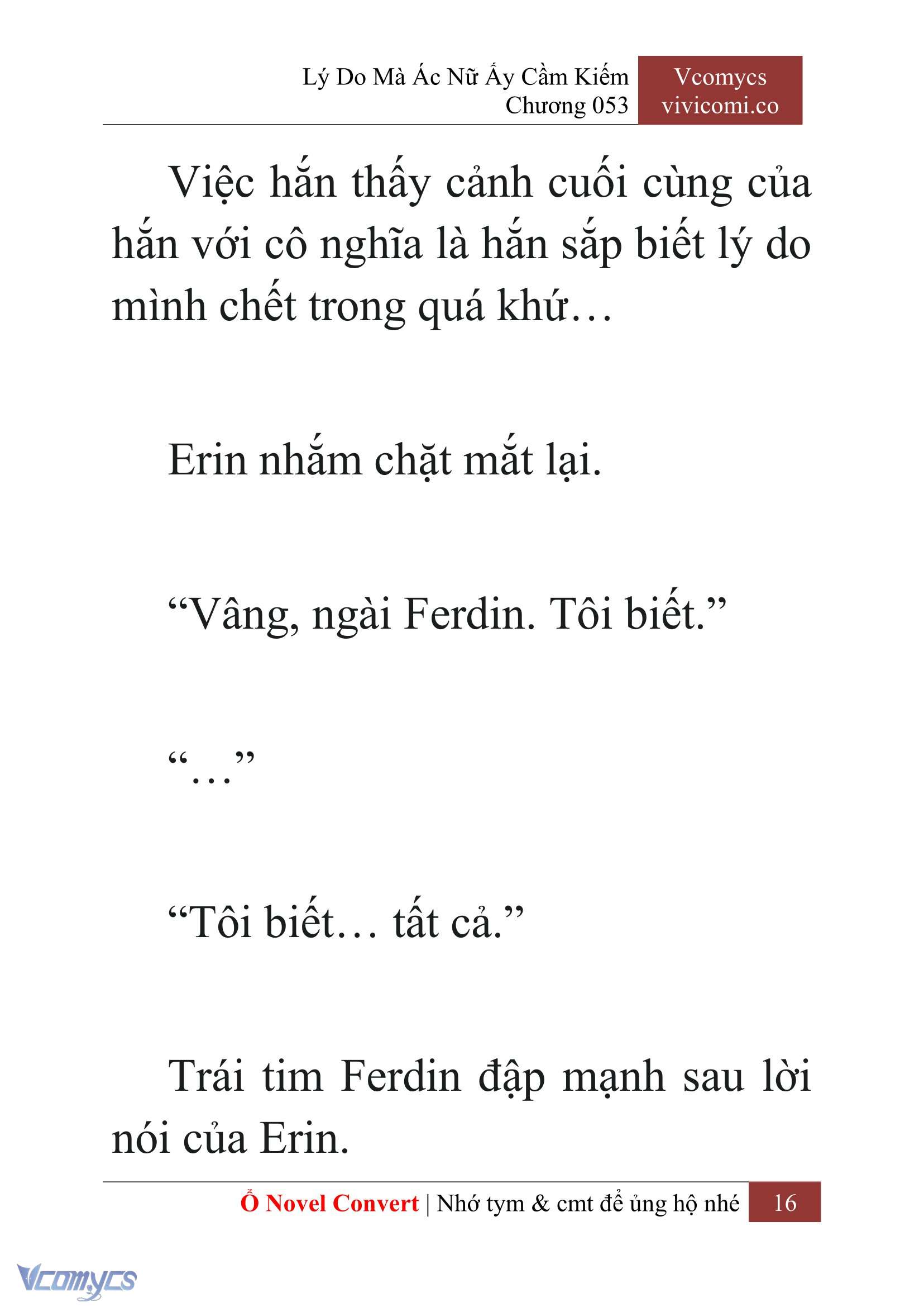 [Novel] Lý Do Mà Ác Nữ Ấy Cầm Kiếm Chap 53 - Next Chap 54