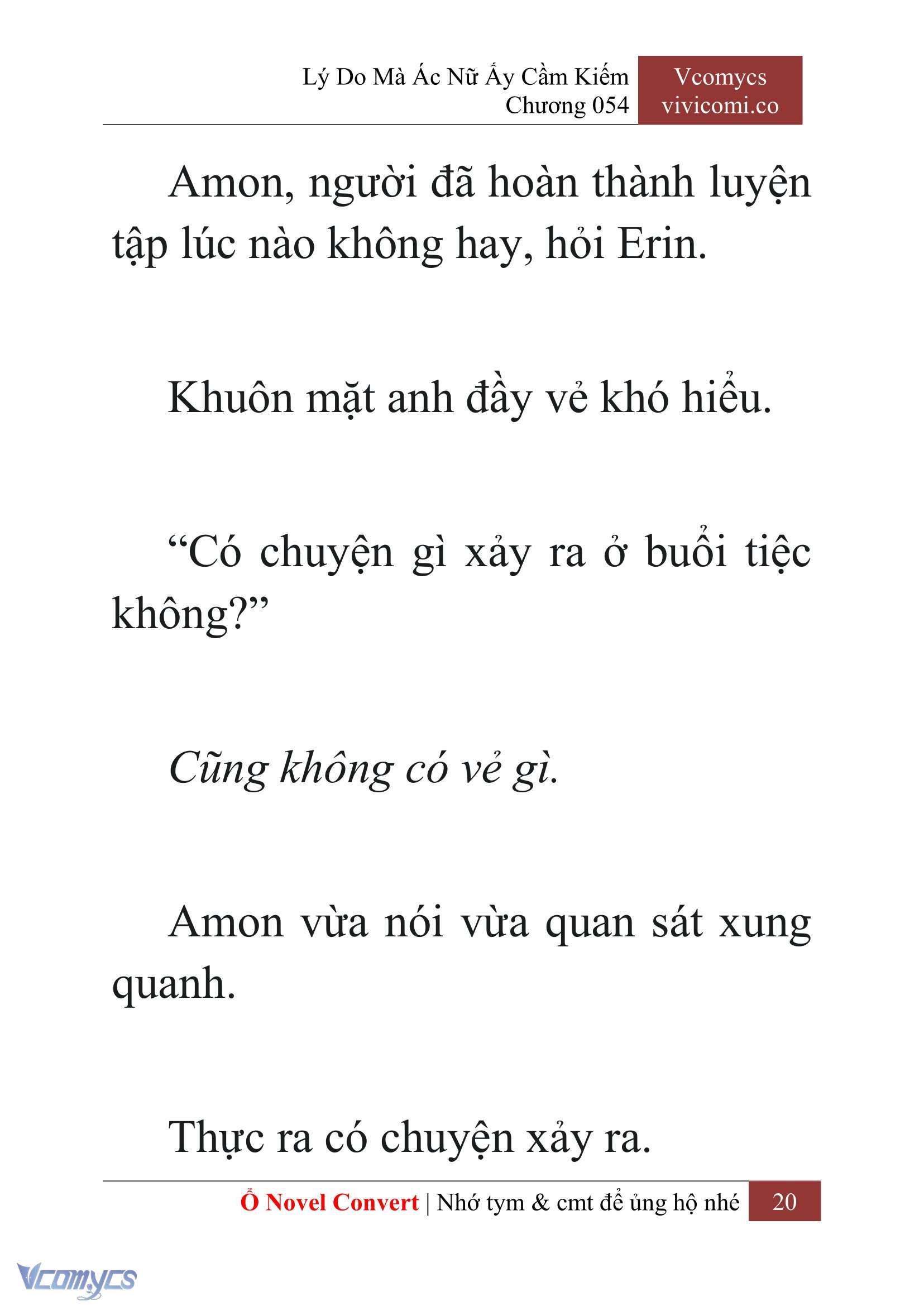 [Novel] Lý Do Mà Ác Nữ Ấy Cầm Kiếm Chap 54 - Next Chap 55