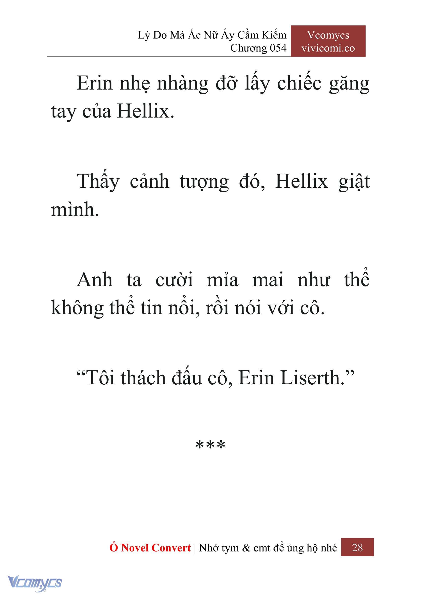 [Novel] Lý Do Mà Ác Nữ Ấy Cầm Kiếm Chap 54 - Next Chap 55