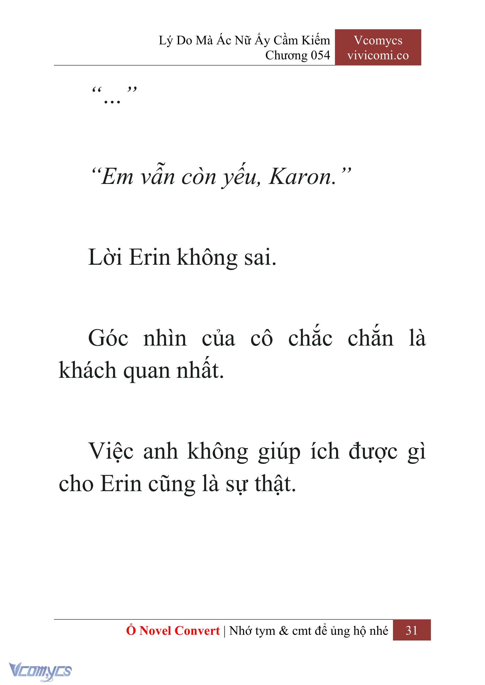 [Novel] Lý Do Mà Ác Nữ Ấy Cầm Kiếm Chap 54 - Next Chap 55
