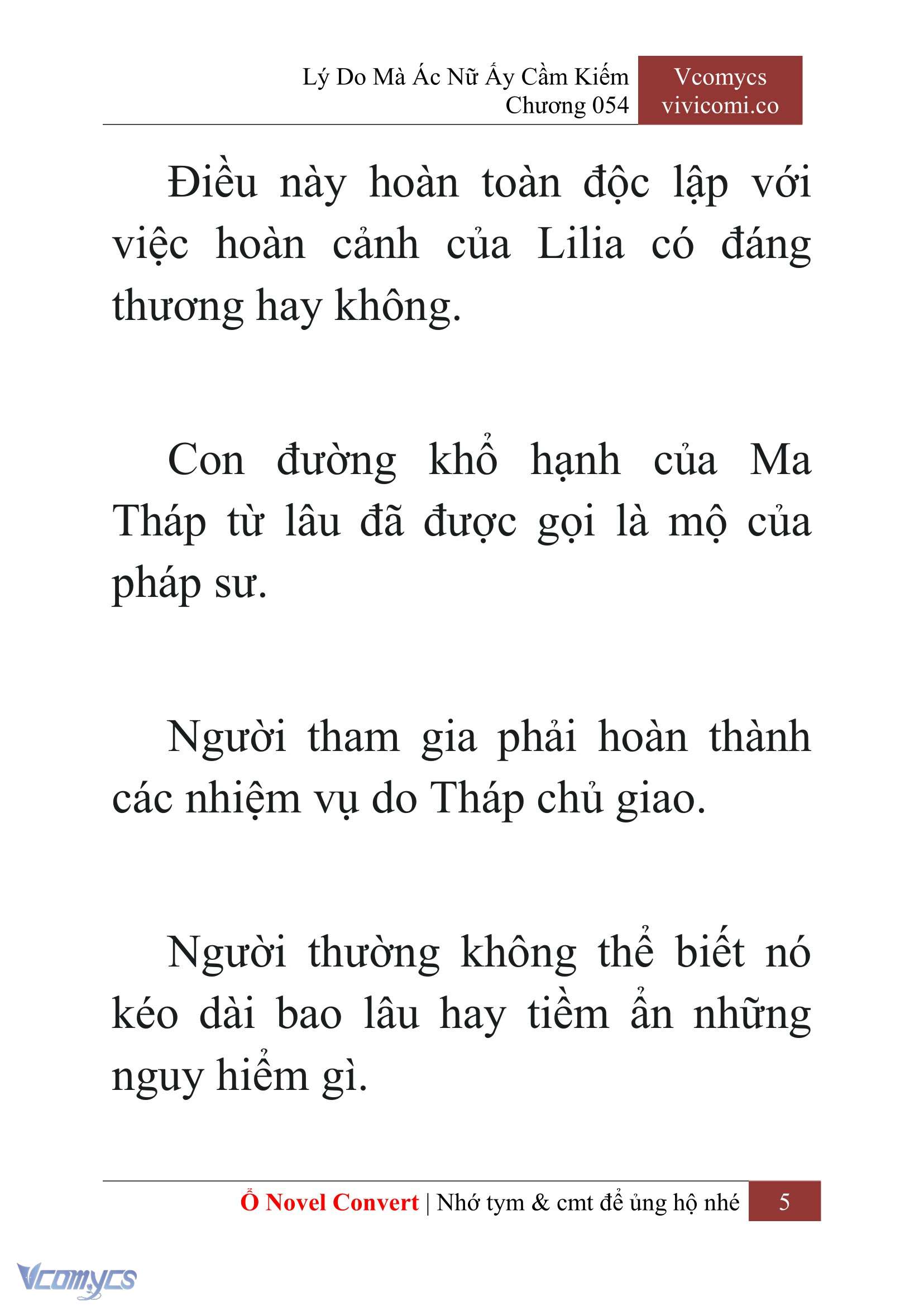 [Novel] Lý Do Mà Ác Nữ Ấy Cầm Kiếm Chap 54 - Next Chap 55