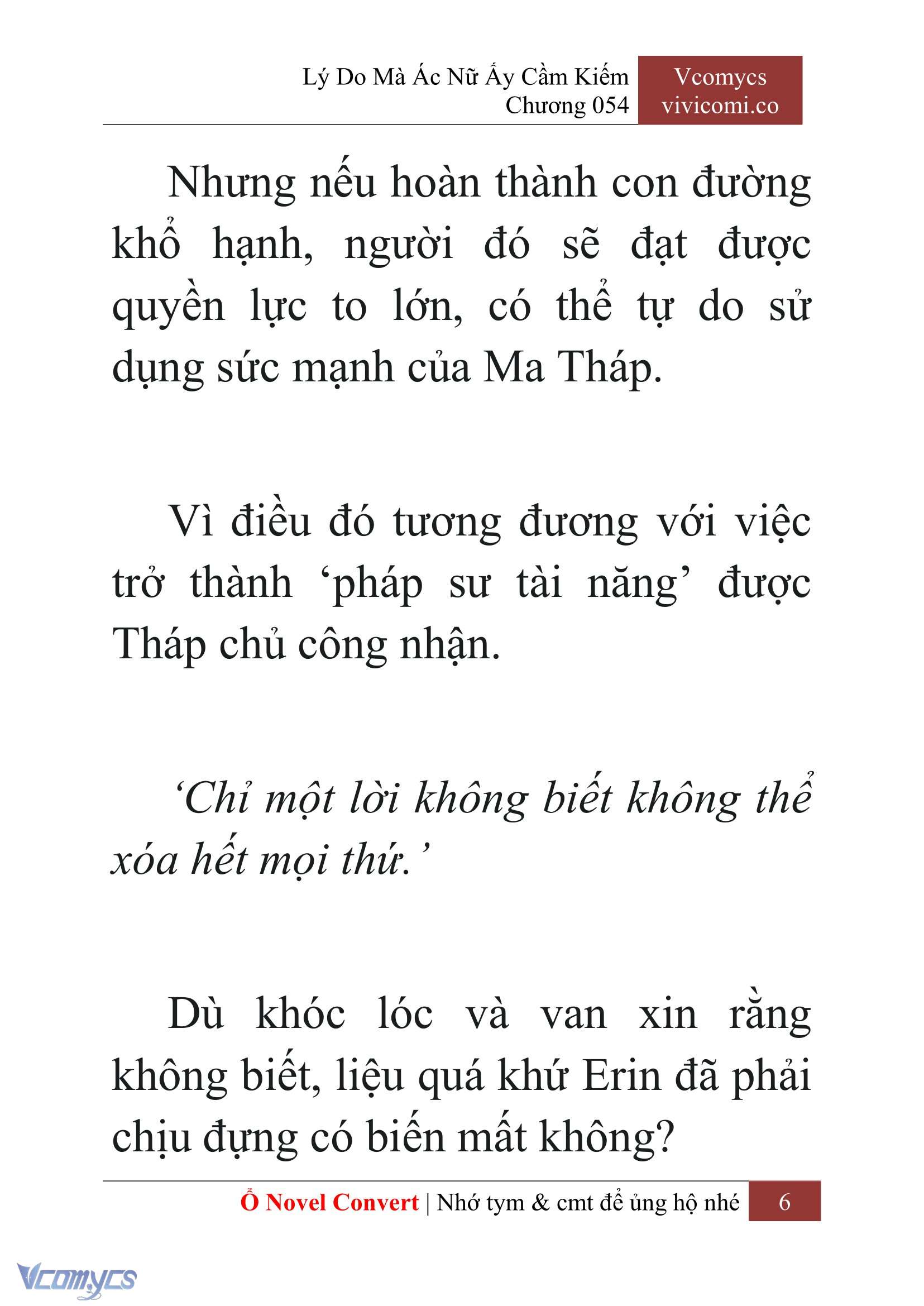 [Novel] Lý Do Mà Ác Nữ Ấy Cầm Kiếm Chap 54 - Next Chap 55