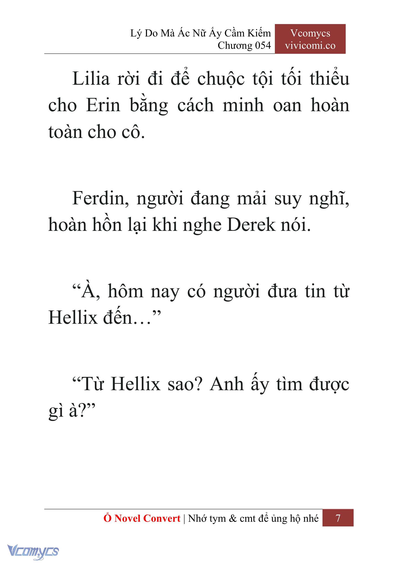 [Novel] Lý Do Mà Ác Nữ Ấy Cầm Kiếm Chap 54 - Next Chap 55