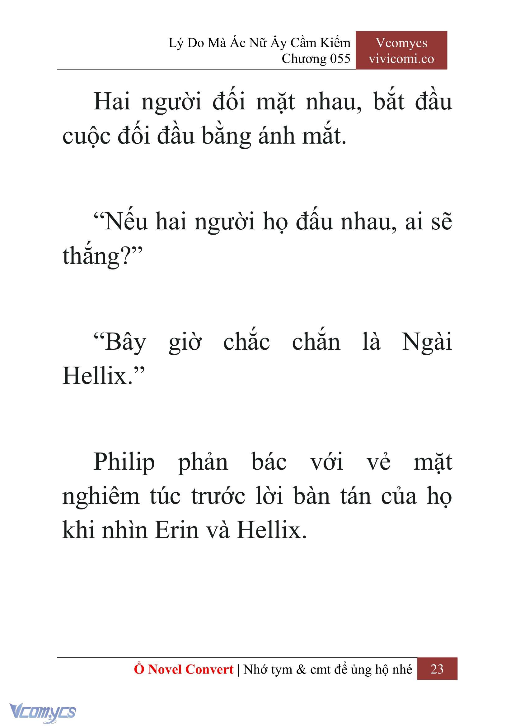 [Novel] Lý Do Mà Ác Nữ Ấy Cầm Kiếm Chap 55 - Next Chap 56