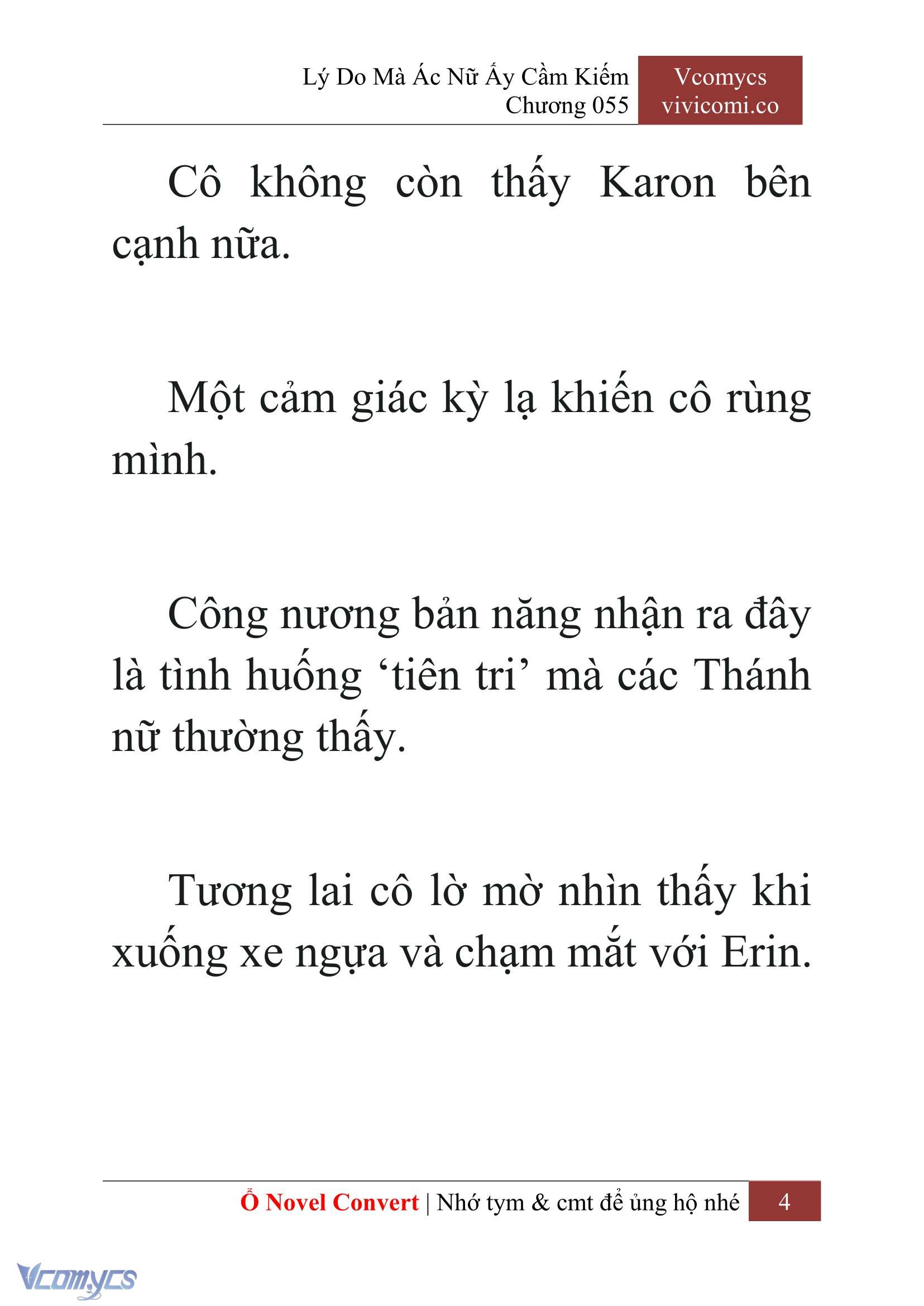 [Novel] Lý Do Mà Ác Nữ Ấy Cầm Kiếm Chap 55 - Next Chap 56