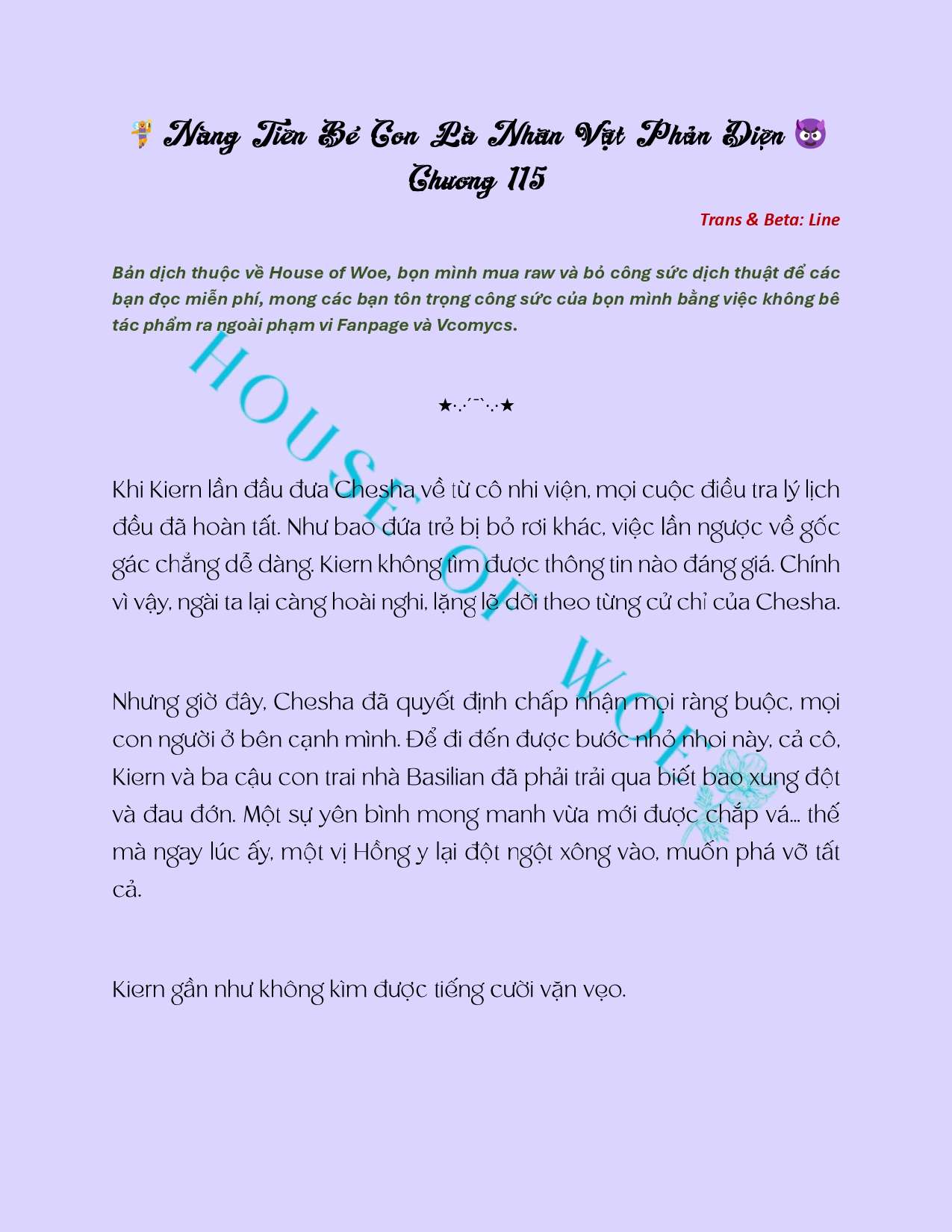 [NOVEL] NÀNG TIÊN BÉ CON LÀ NHÂN VẬT PHẢN DIỆN Chap 115 - Next Chap 116