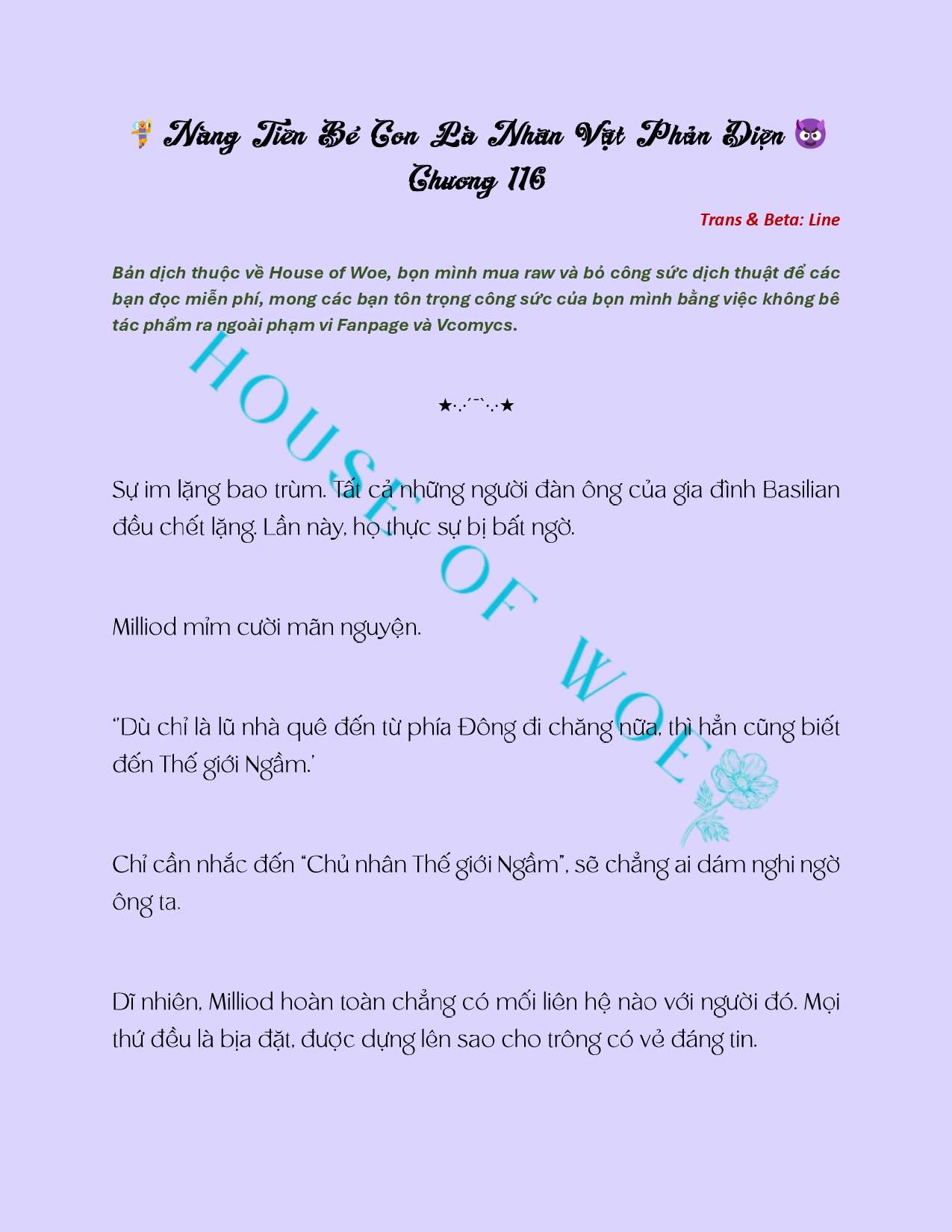 [NOVEL] NÀNG TIÊN BÉ CON LÀ NHÂN VẬT PHẢN DIỆN Chap 116 - Next Chap 117