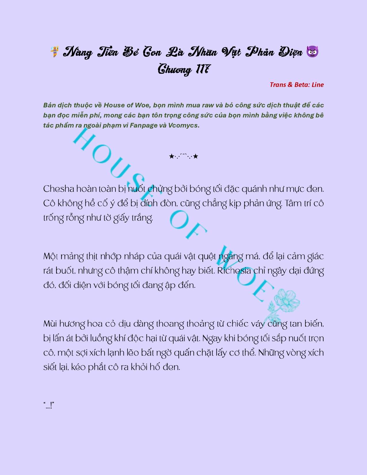 [NOVEL] NÀNG TIÊN BÉ CON LÀ NHÂN VẬT PHẢN DIỆN Chap 117 - Next Chap 118