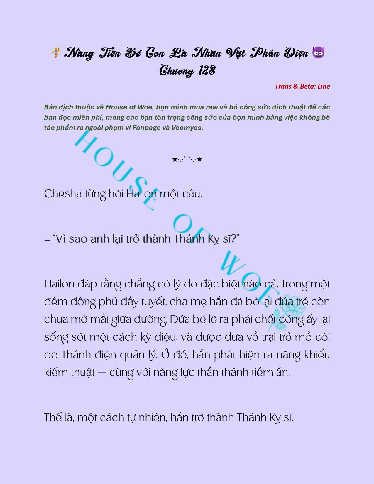 [NOVEL] NÀNG TIÊN BÉ CON LÀ NHÂN VẬT PHẢN DIỆN Chap 128 - Next Chap 129
