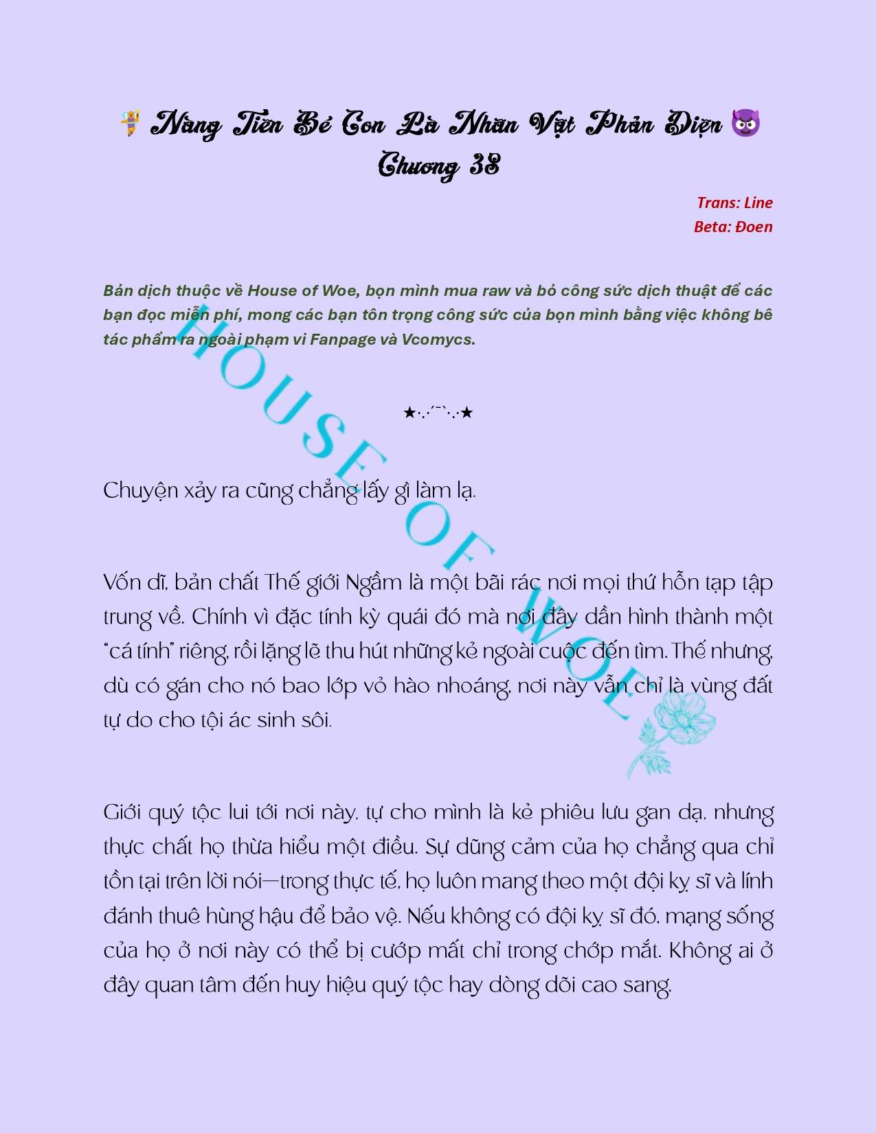 [NOVEL] NÀNG TIÊN BÉ CON LÀ NHÂN VẬT PHẢN DIỆN Chap 38 - Next Chap 39