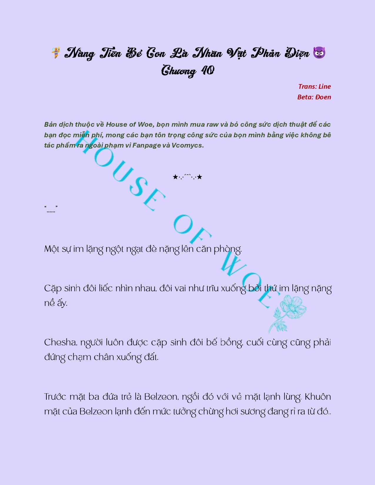 [NOVEL] NÀNG TIÊN BÉ CON LÀ NHÂN VẬT PHẢN DIỆN Chap 40 - Next Chap 41