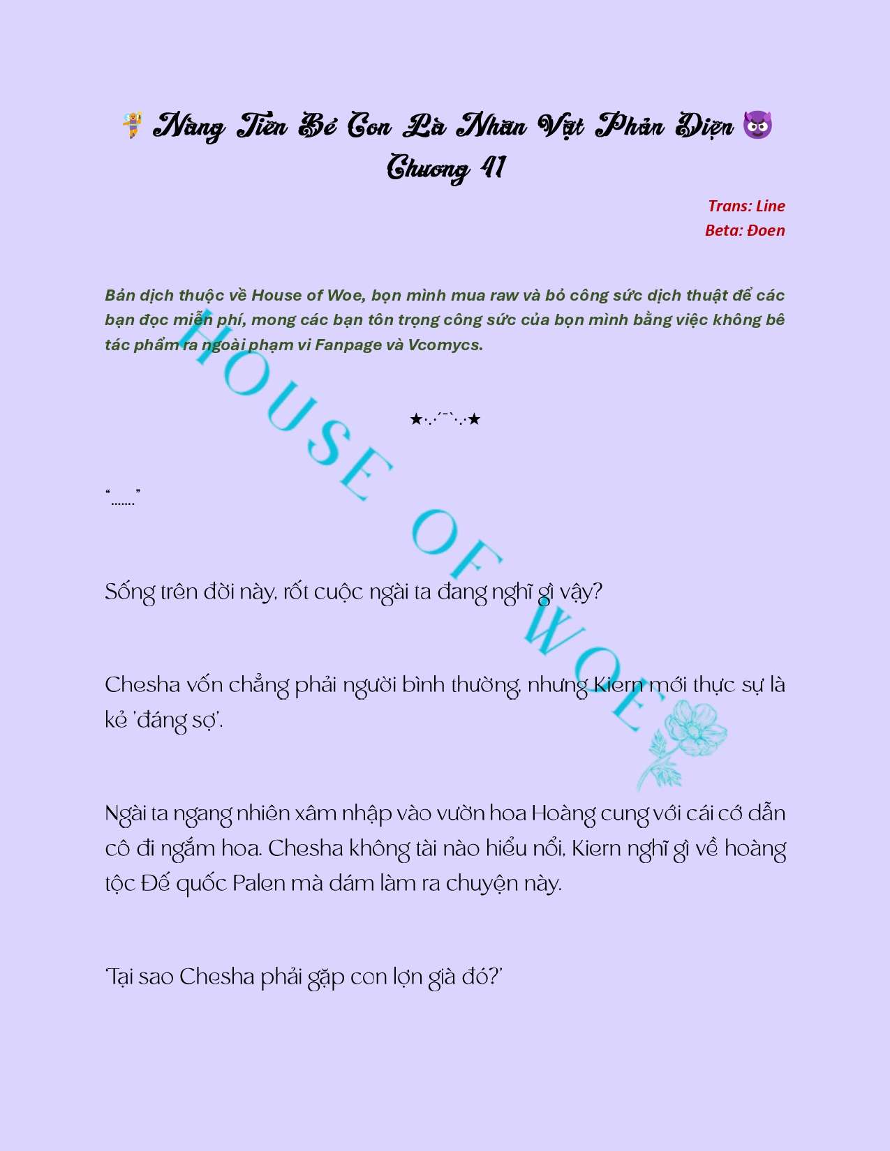 [NOVEL] NÀNG TIÊN BÉ CON LÀ NHÂN VẬT PHẢN DIỆN Chap 41 - Next Chap 42