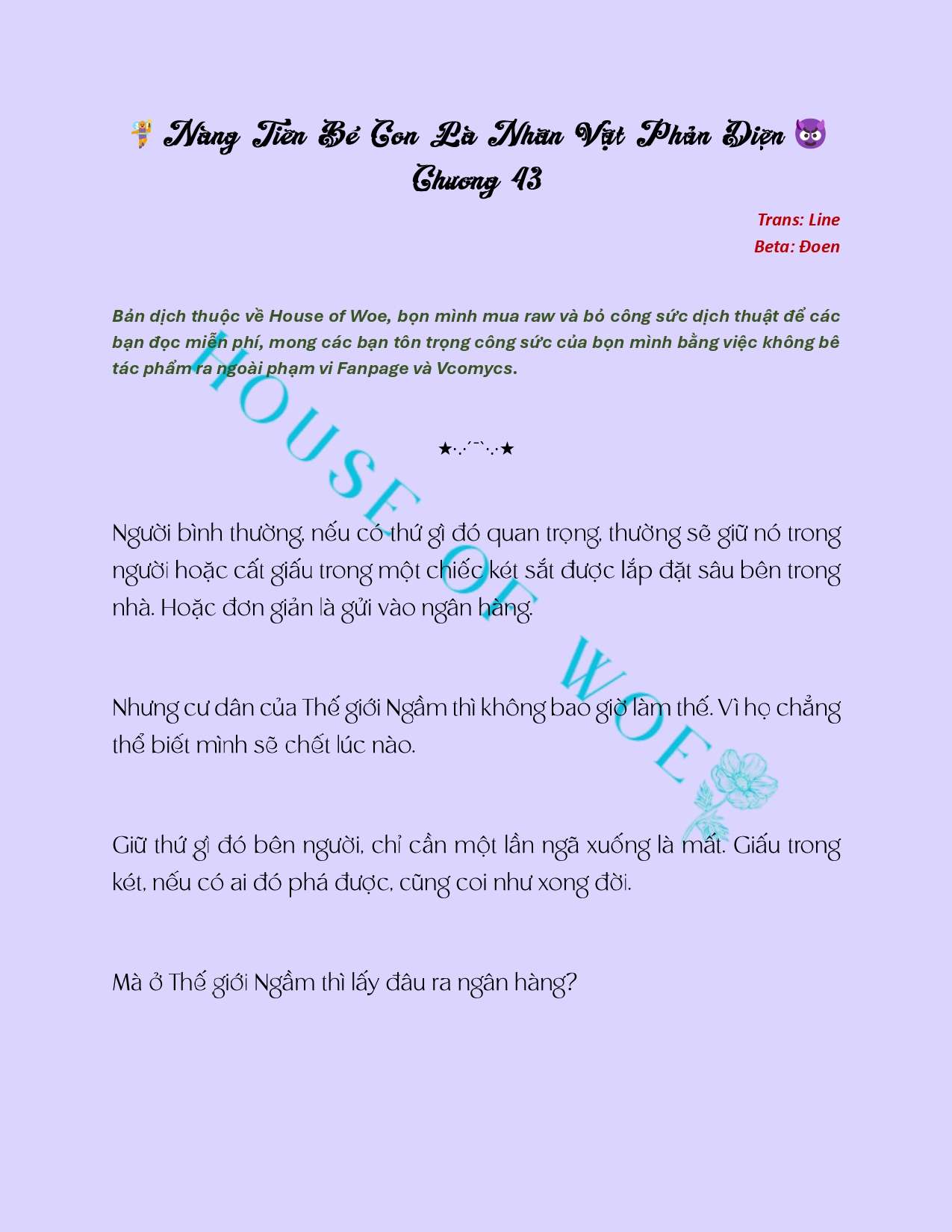 [NOVEL] NÀNG TIÊN BÉ CON LÀ NHÂN VẬT PHẢN DIỆN Chap 43 - Next Chap 44