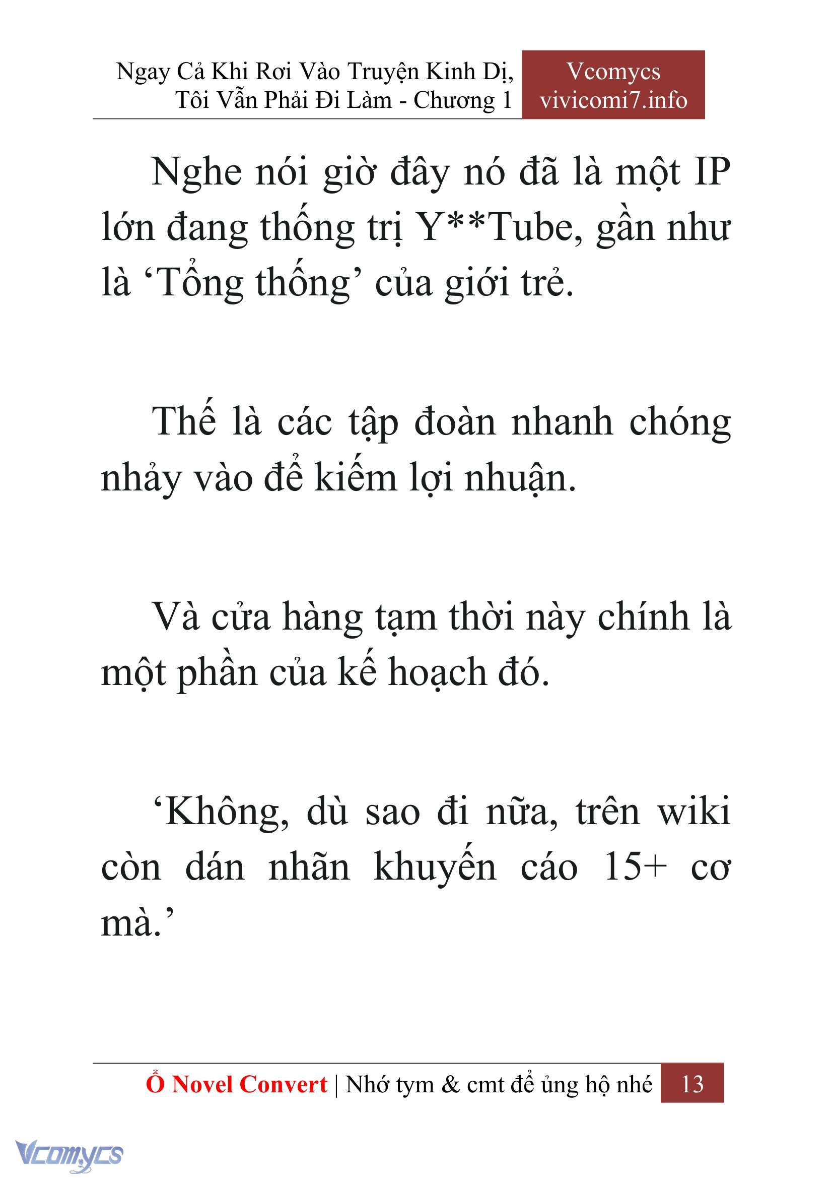 [Novel] Ngay Cả Khi Rơi Vào Truyện Kinh Dị, Tôi Vẫn Phải Đi Làm Chap 1 - Next Chap 2