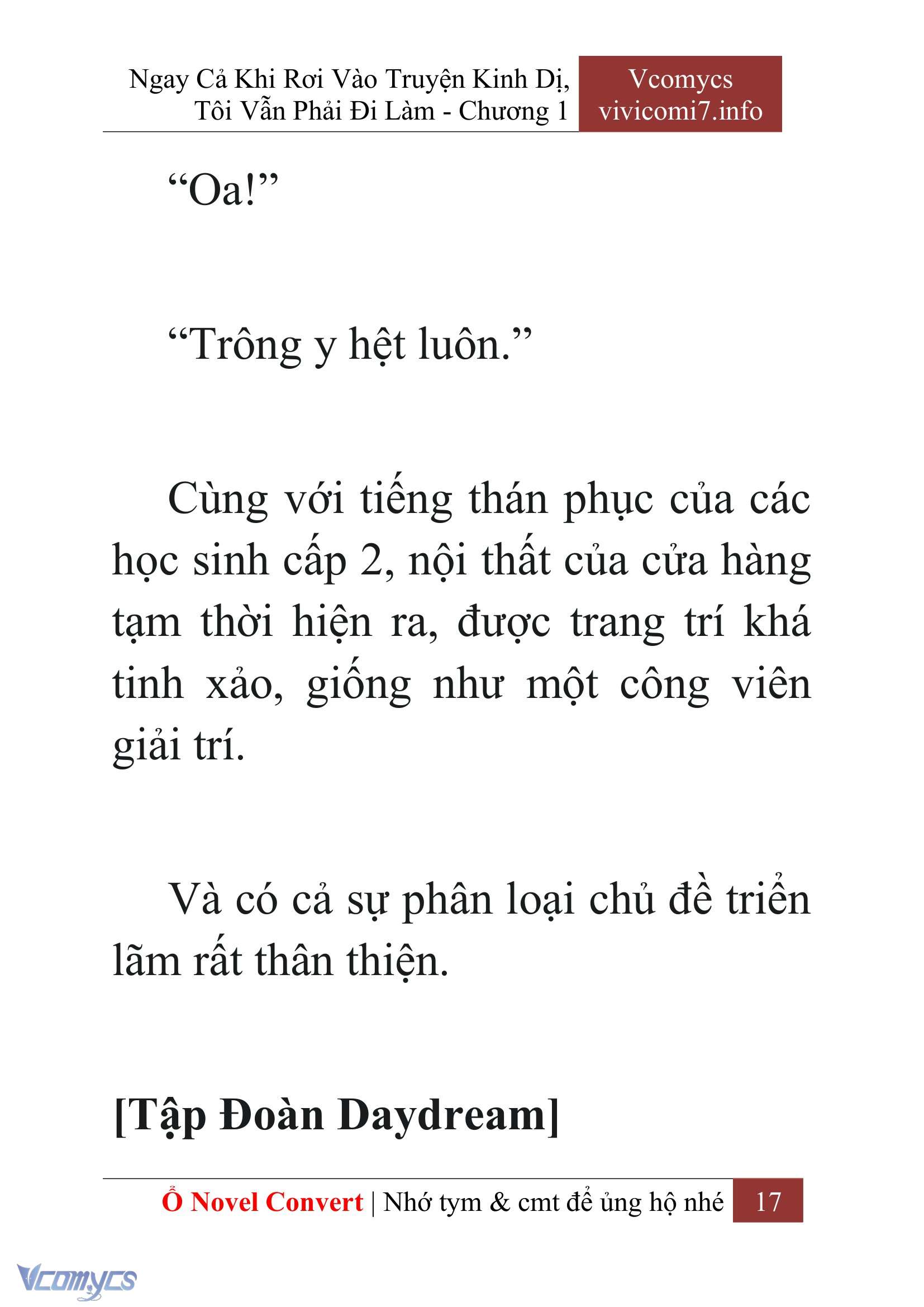 [Novel] Ngay Cả Khi Rơi Vào Truyện Kinh Dị, Tôi Vẫn Phải Đi Làm Chap 1 - Next Chap 2