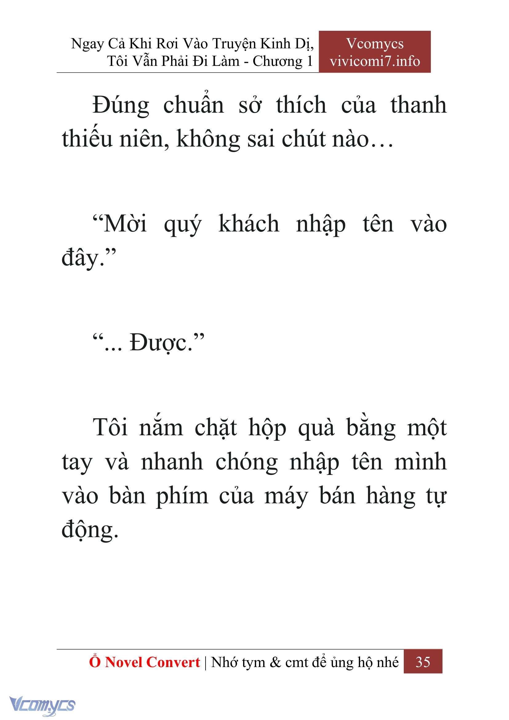[Novel] Ngay Cả Khi Rơi Vào Truyện Kinh Dị, Tôi Vẫn Phải Đi Làm Chap 1 - Next Chap 2