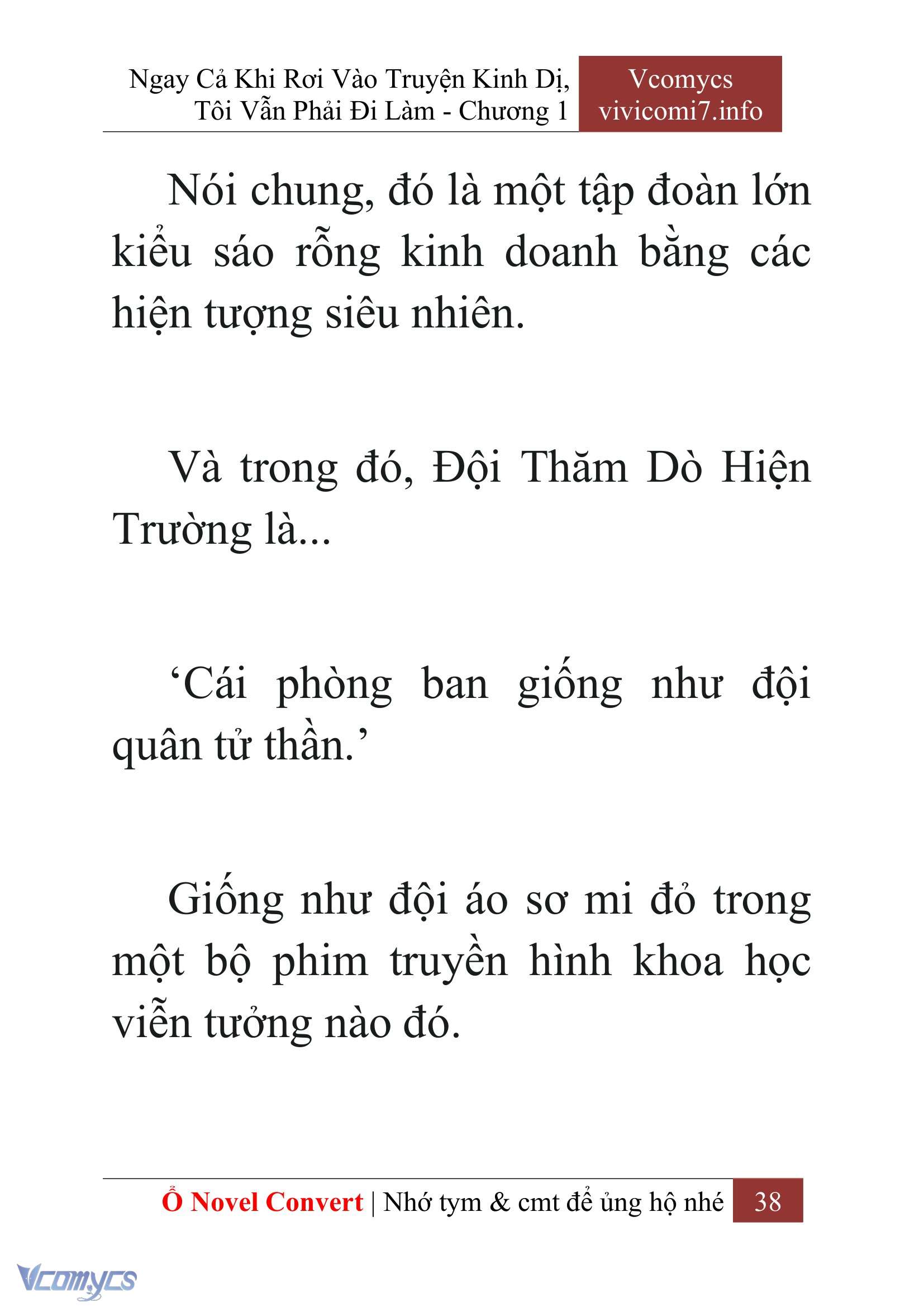 [Novel] Ngay Cả Khi Rơi Vào Truyện Kinh Dị, Tôi Vẫn Phải Đi Làm Chap 1 - Next Chap 2