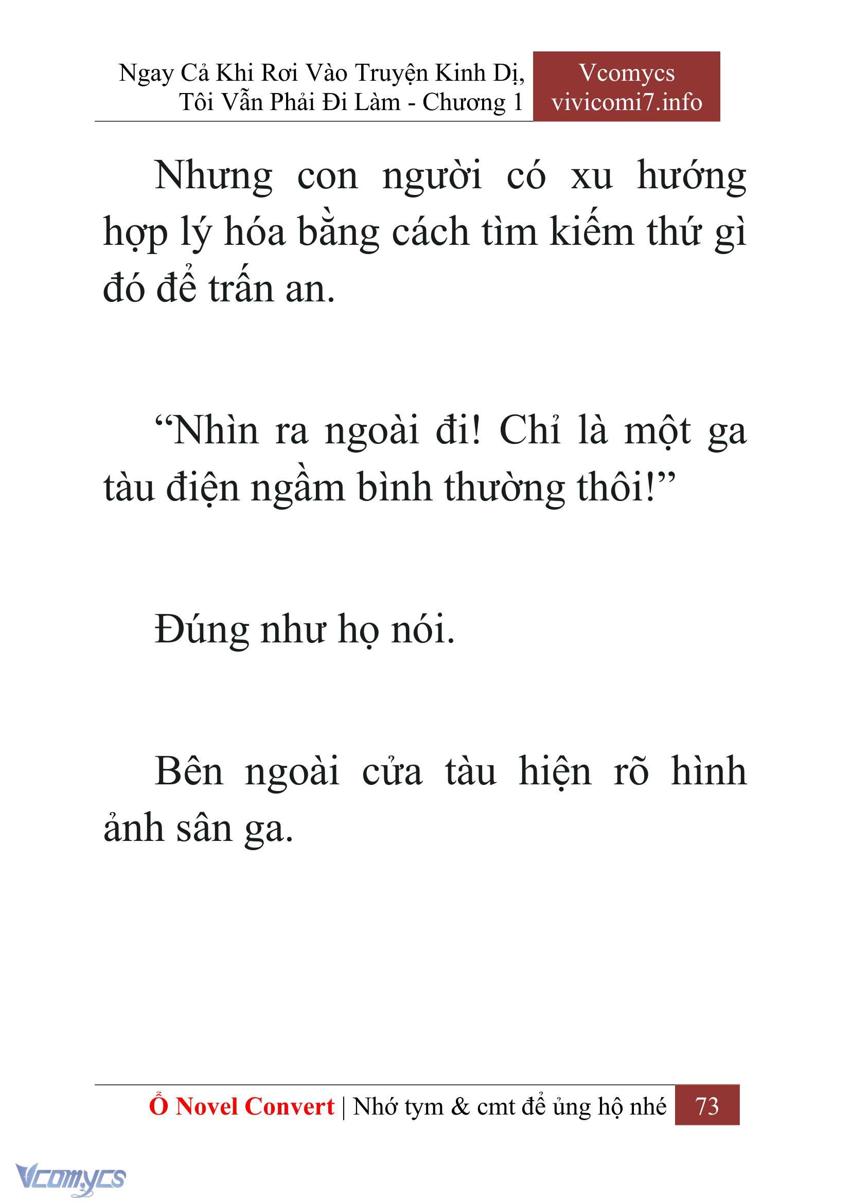 [Novel] Ngay Cả Khi Rơi Vào Truyện Kinh Dị, Tôi Vẫn Phải Đi Làm Chap 1 - Next Chap 2