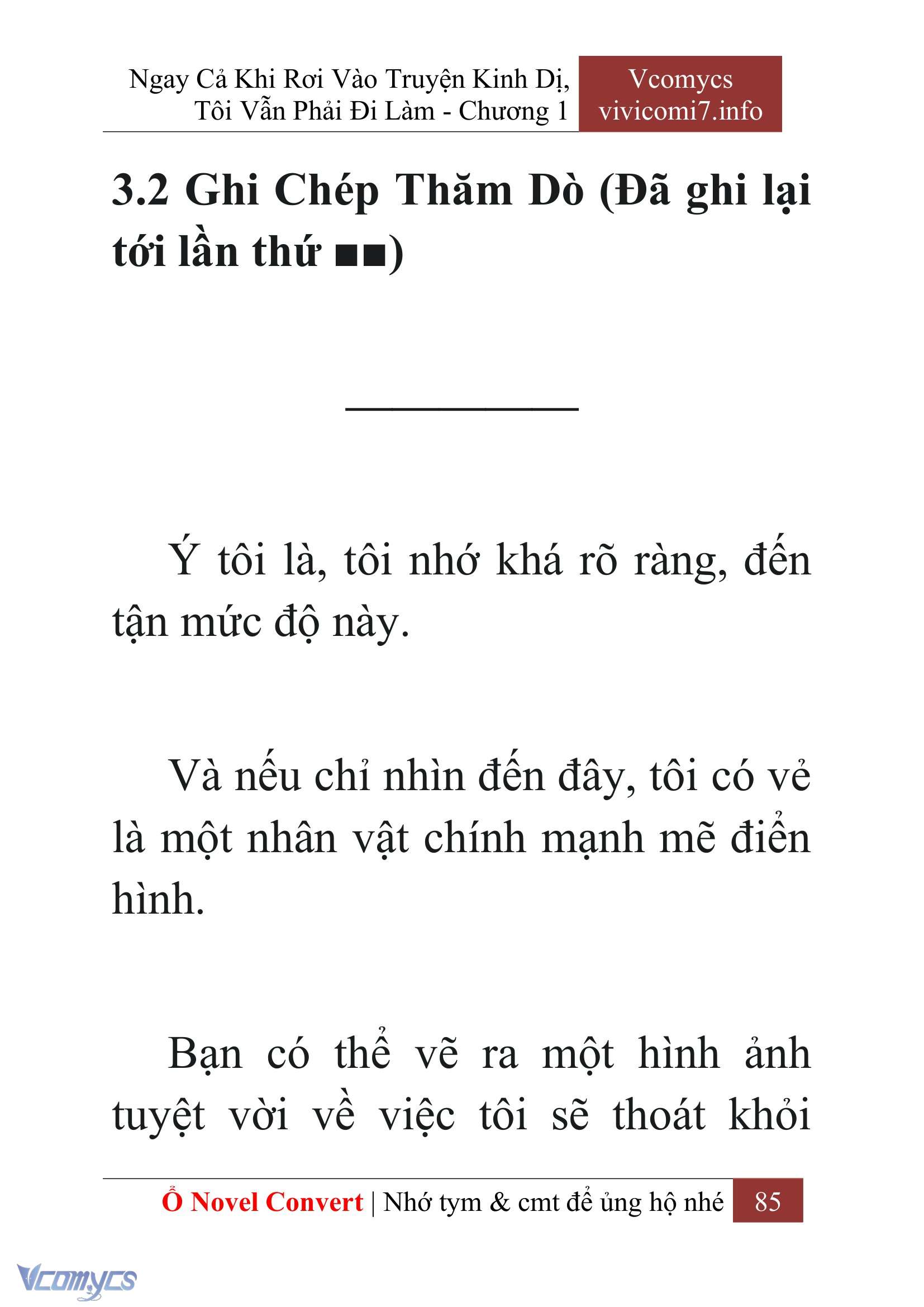 [Novel] Ngay Cả Khi Rơi Vào Truyện Kinh Dị, Tôi Vẫn Phải Đi Làm Chap 1 - Next Chap 2