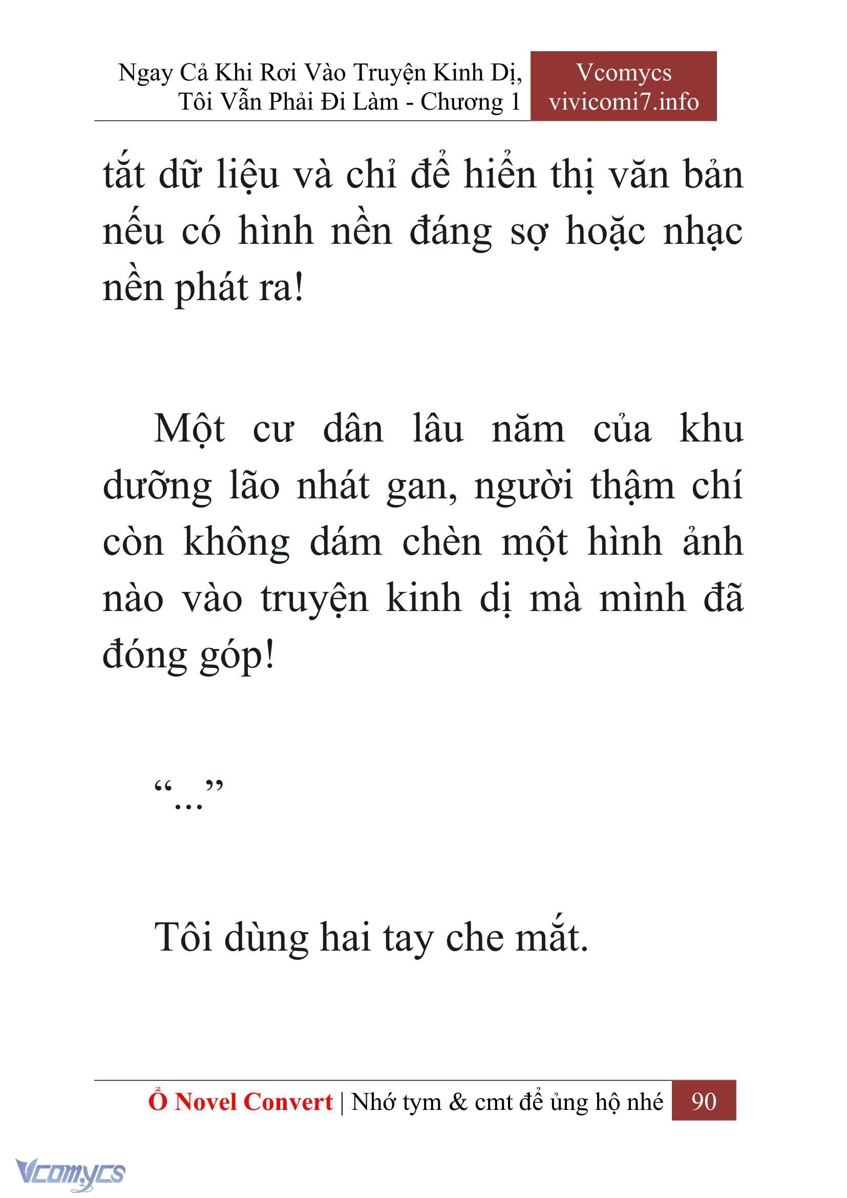 [Novel] Ngay Cả Khi Rơi Vào Truyện Kinh Dị, Tôi Vẫn Phải Đi Làm Chap 1 - Next Chap 2