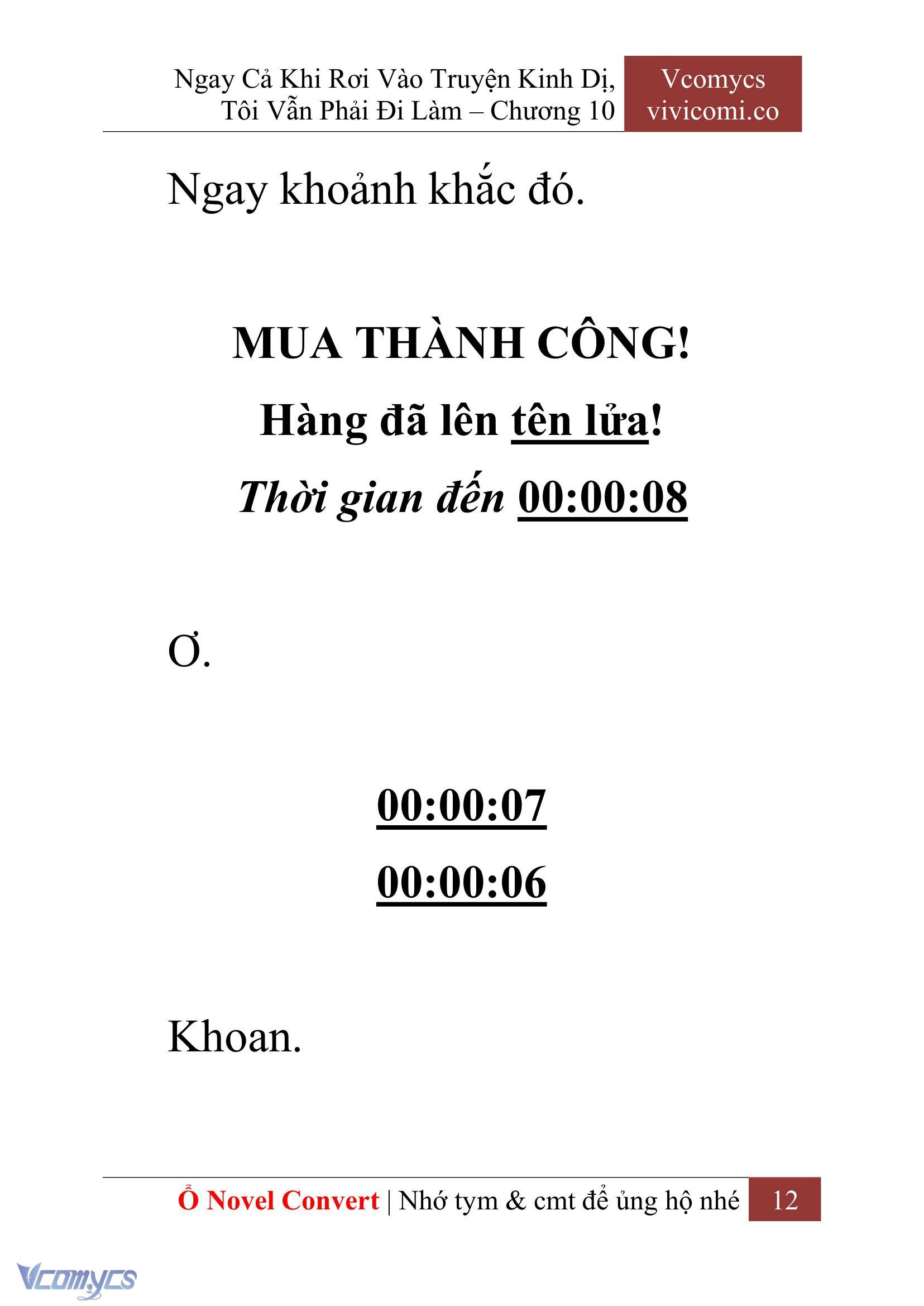 [Novel] Ngay Cả Khi Rơi Vào Truyện Kinh Dị, Tôi Vẫn Phải Đi Làm Chap 10 - Next Chap 11