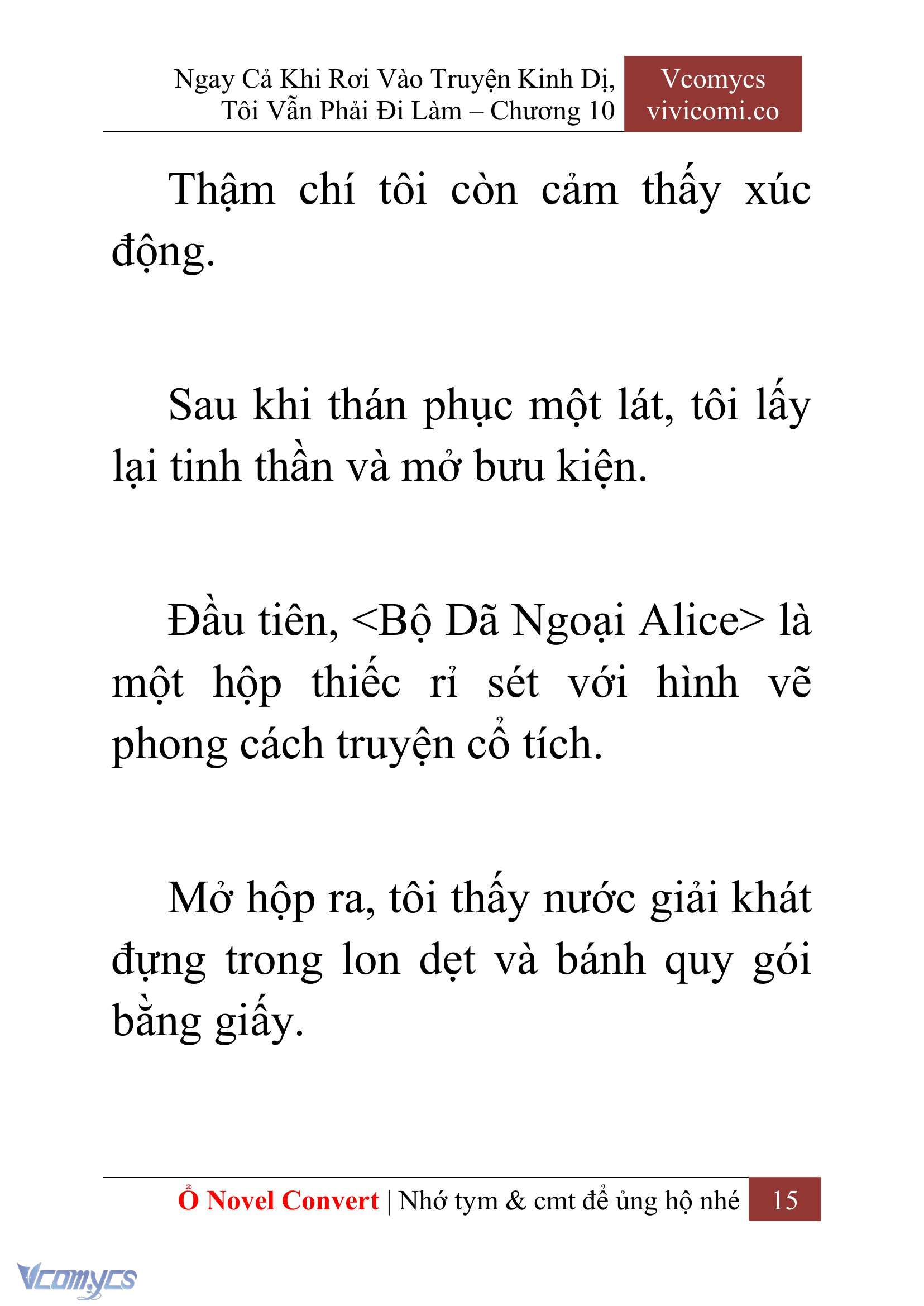 [Novel] Ngay Cả Khi Rơi Vào Truyện Kinh Dị, Tôi Vẫn Phải Đi Làm Chap 10 - Next Chap 11