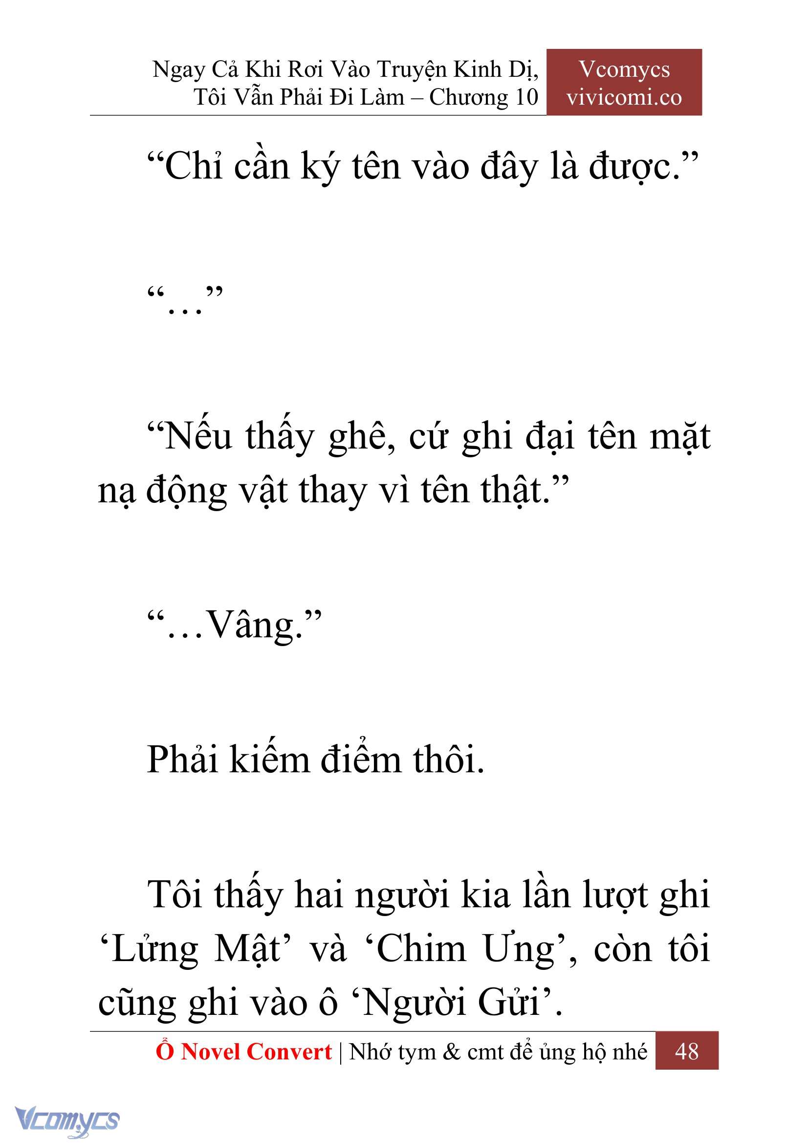 [Novel] Ngay Cả Khi Rơi Vào Truyện Kinh Dị, Tôi Vẫn Phải Đi Làm Chap 10 - Next Chap 11