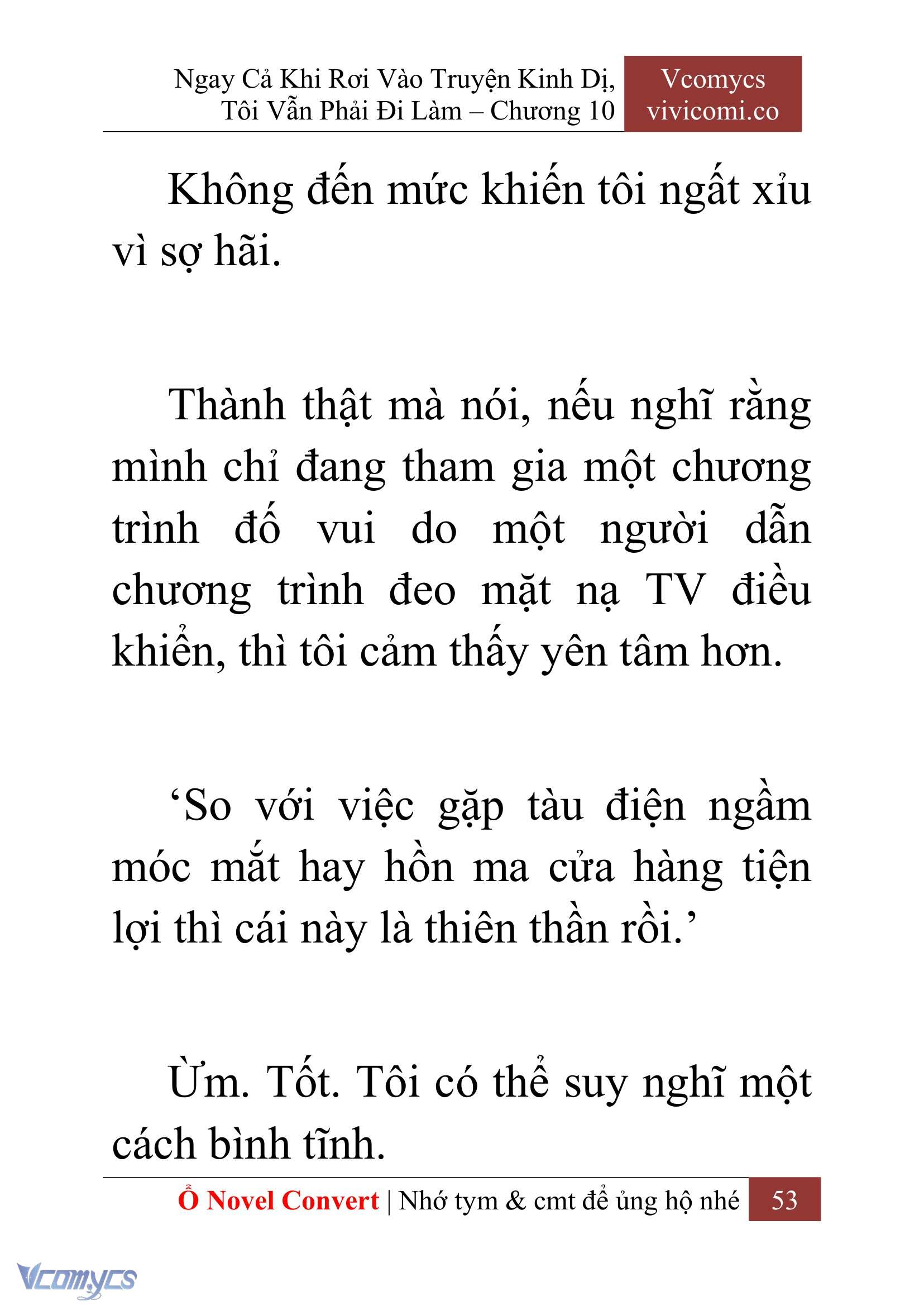 [Novel] Ngay Cả Khi Rơi Vào Truyện Kinh Dị, Tôi Vẫn Phải Đi Làm Chap 10 - Next Chap 11