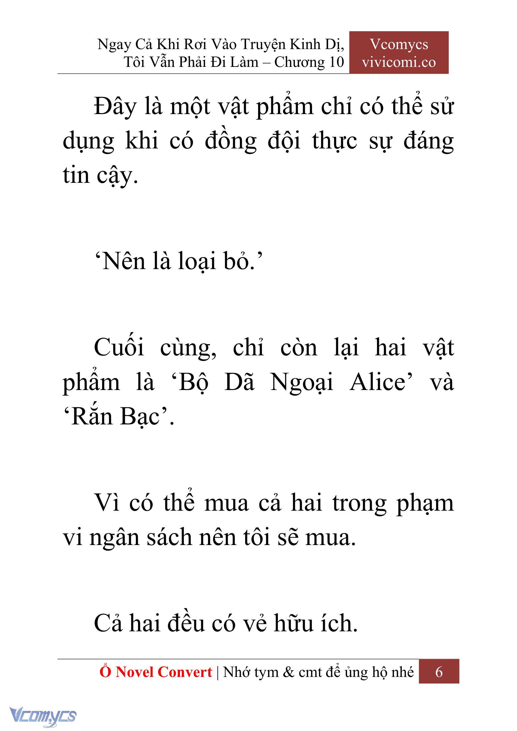 [Novel] Ngay Cả Khi Rơi Vào Truyện Kinh Dị, Tôi Vẫn Phải Đi Làm Chap 10 - Next Chap 11
