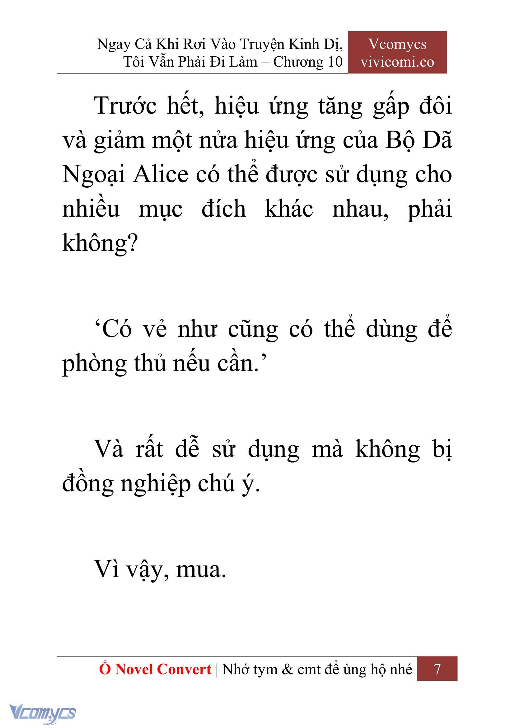 [Novel] Ngay Cả Khi Rơi Vào Truyện Kinh Dị, Tôi Vẫn Phải Đi Làm Chap 10 - Next Chap 11