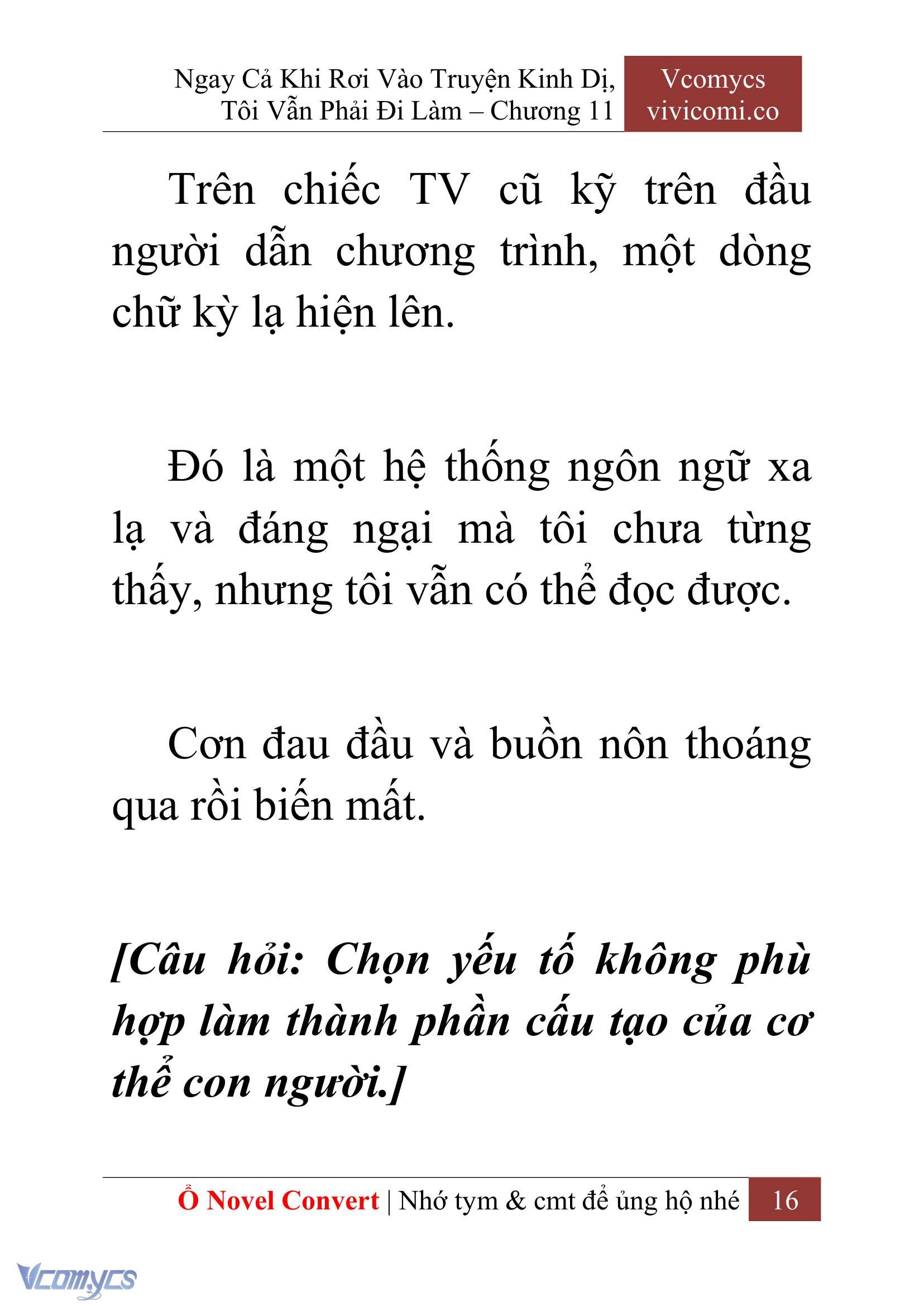 [Novel] Ngay Cả Khi Rơi Vào Truyện Kinh Dị, Tôi Vẫn Phải Đi Làm Chap 11 - Next Chap 12
