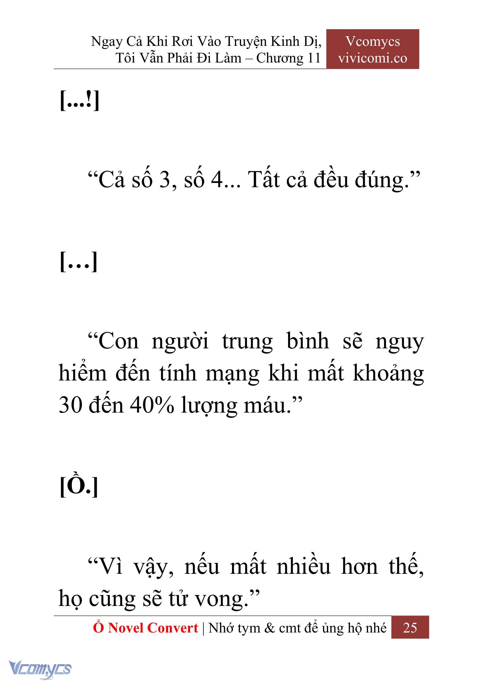 [Novel] Ngay Cả Khi Rơi Vào Truyện Kinh Dị, Tôi Vẫn Phải Đi Làm Chap 11 - Next Chap 12