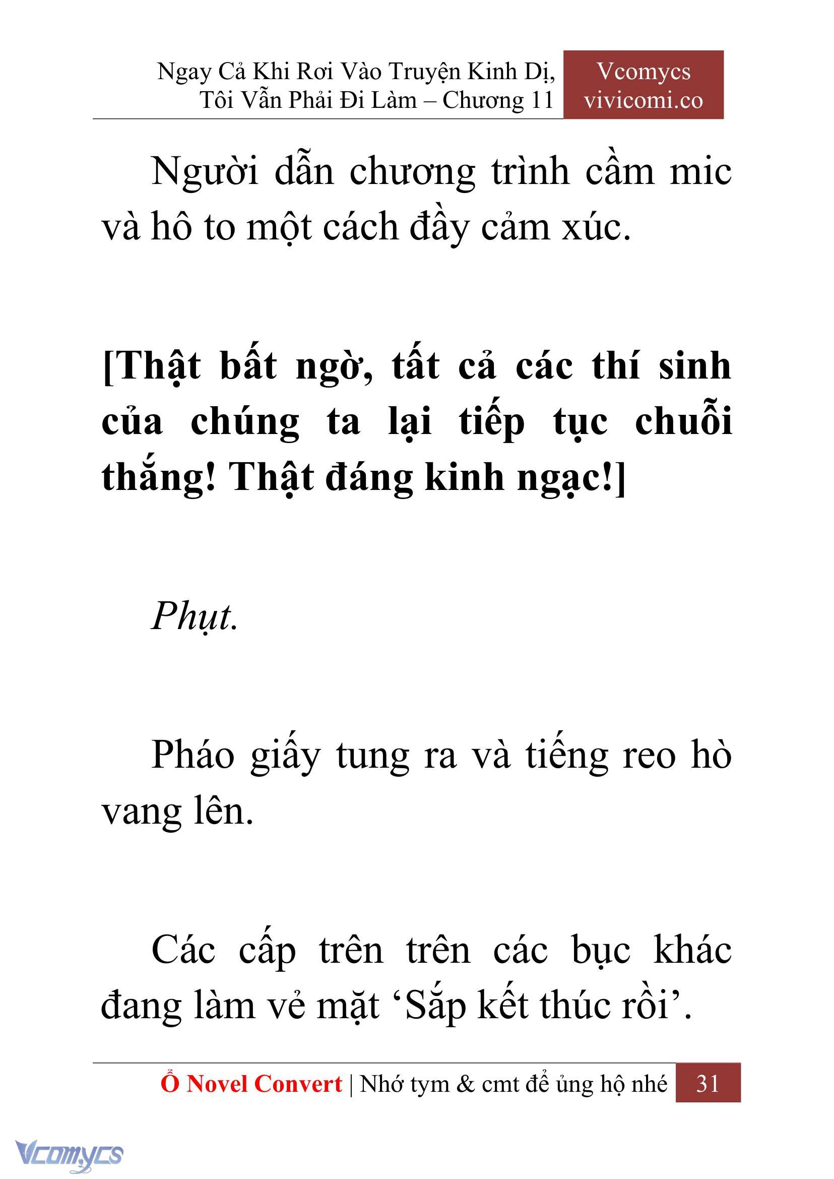 [Novel] Ngay Cả Khi Rơi Vào Truyện Kinh Dị, Tôi Vẫn Phải Đi Làm Chap 11 - Next Chap 12