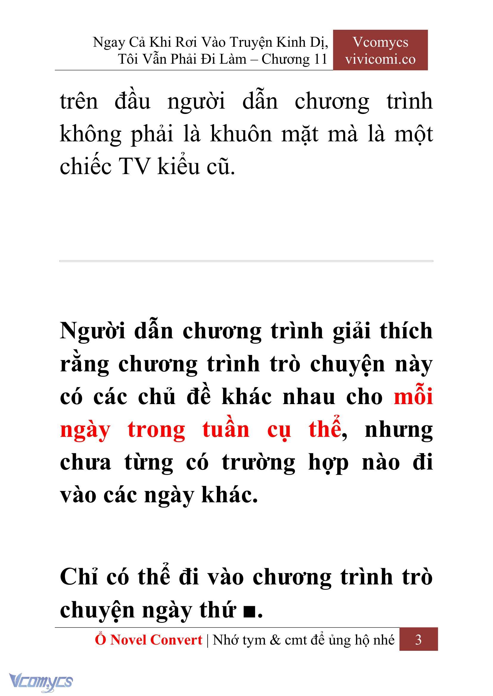 [Novel] Ngay Cả Khi Rơi Vào Truyện Kinh Dị, Tôi Vẫn Phải Đi Làm Chap 11 - Next Chap 12