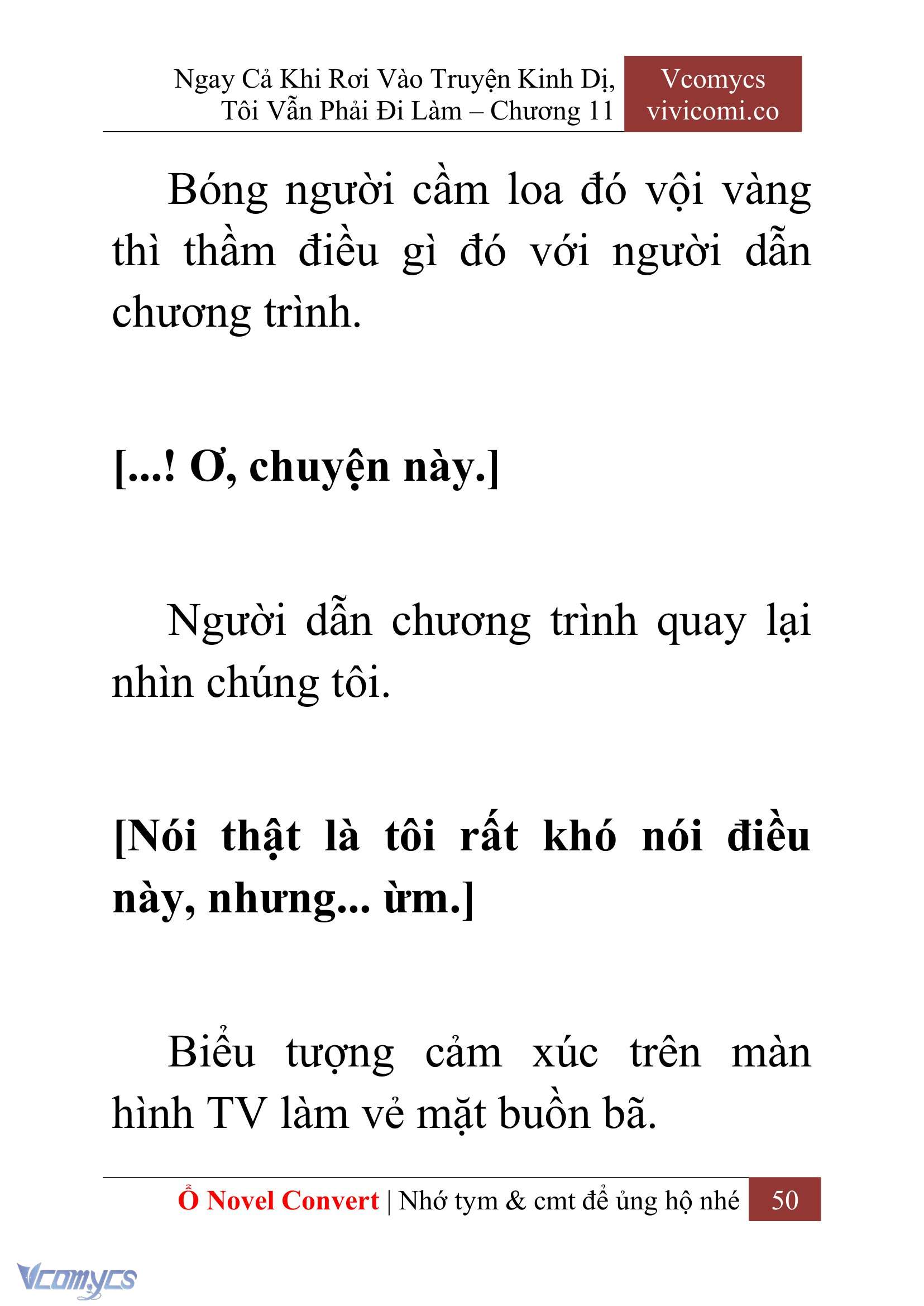 [Novel] Ngay Cả Khi Rơi Vào Truyện Kinh Dị, Tôi Vẫn Phải Đi Làm Chap 11 - Next Chap 12