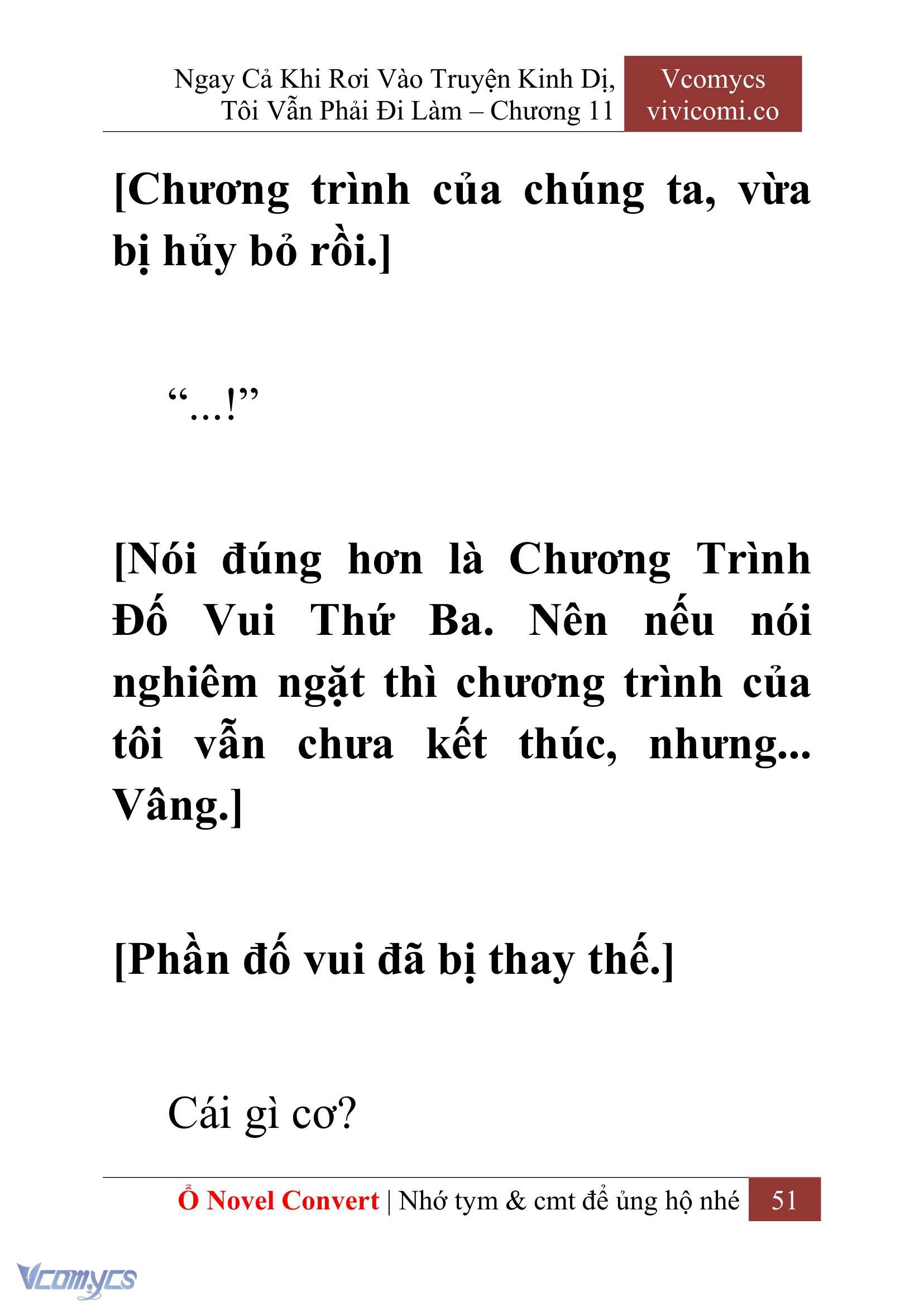 [Novel] Ngay Cả Khi Rơi Vào Truyện Kinh Dị, Tôi Vẫn Phải Đi Làm Chap 11 - Next Chap 12